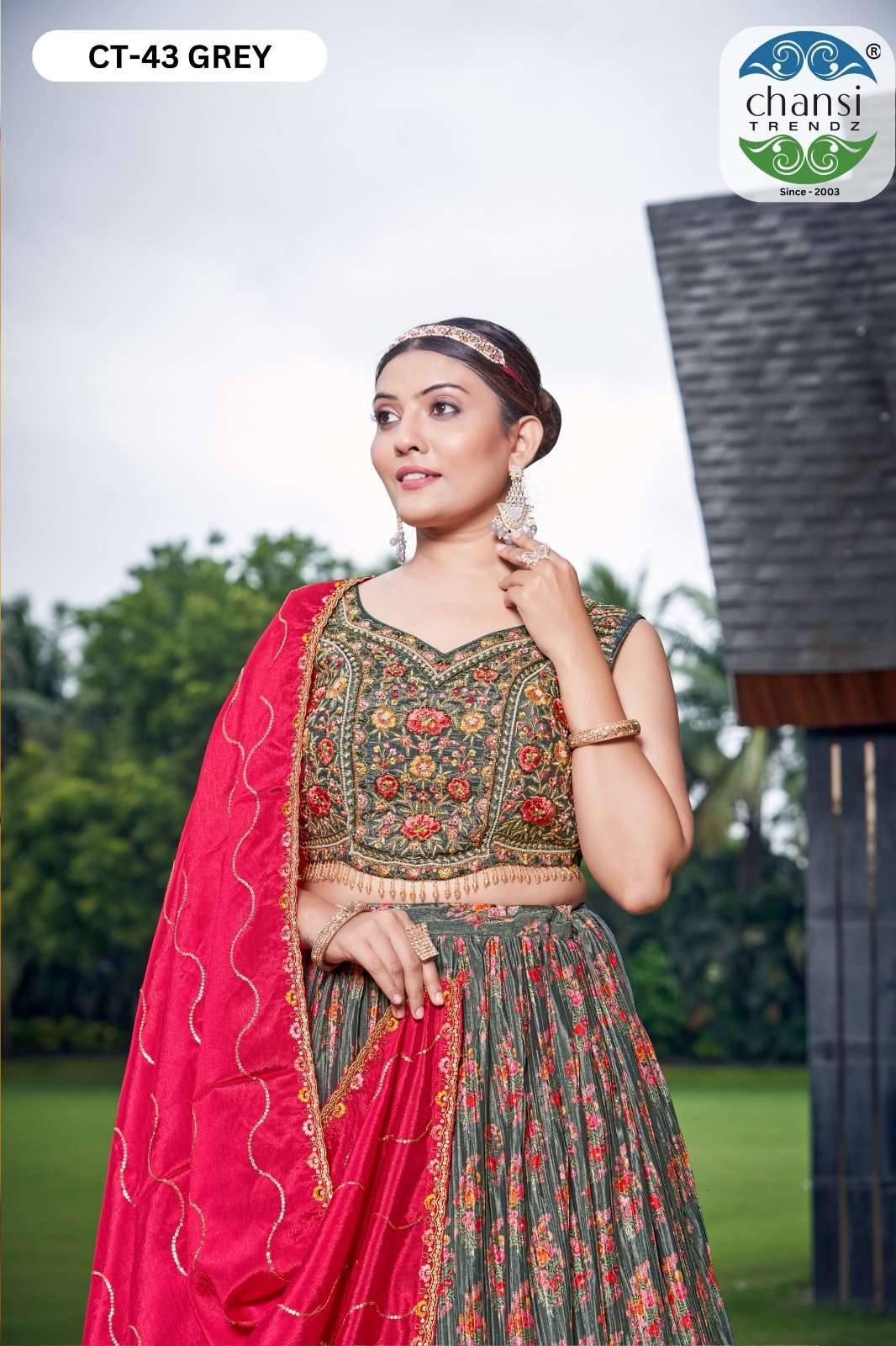 DESIGN NO 43 by CHANSI TRENDZ Lehenga Choli collection manufacturers surat 