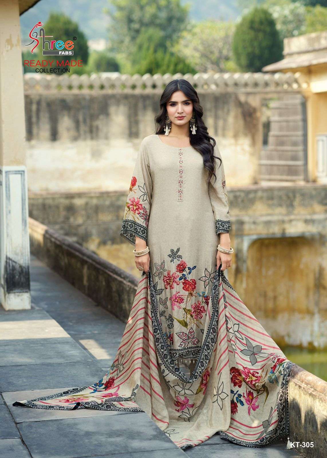 DESIGN NO KT 306 by SHREE FAB suit collection manufacturers surat 