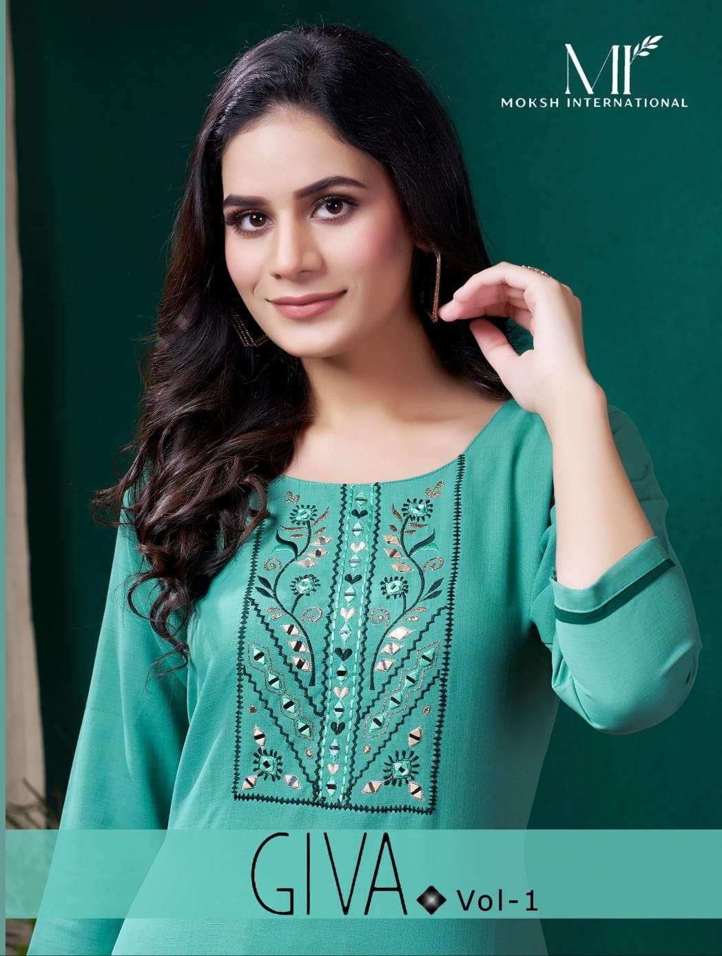 Giva Vol 1 by Moksh International kurti collection manufacturers surat 