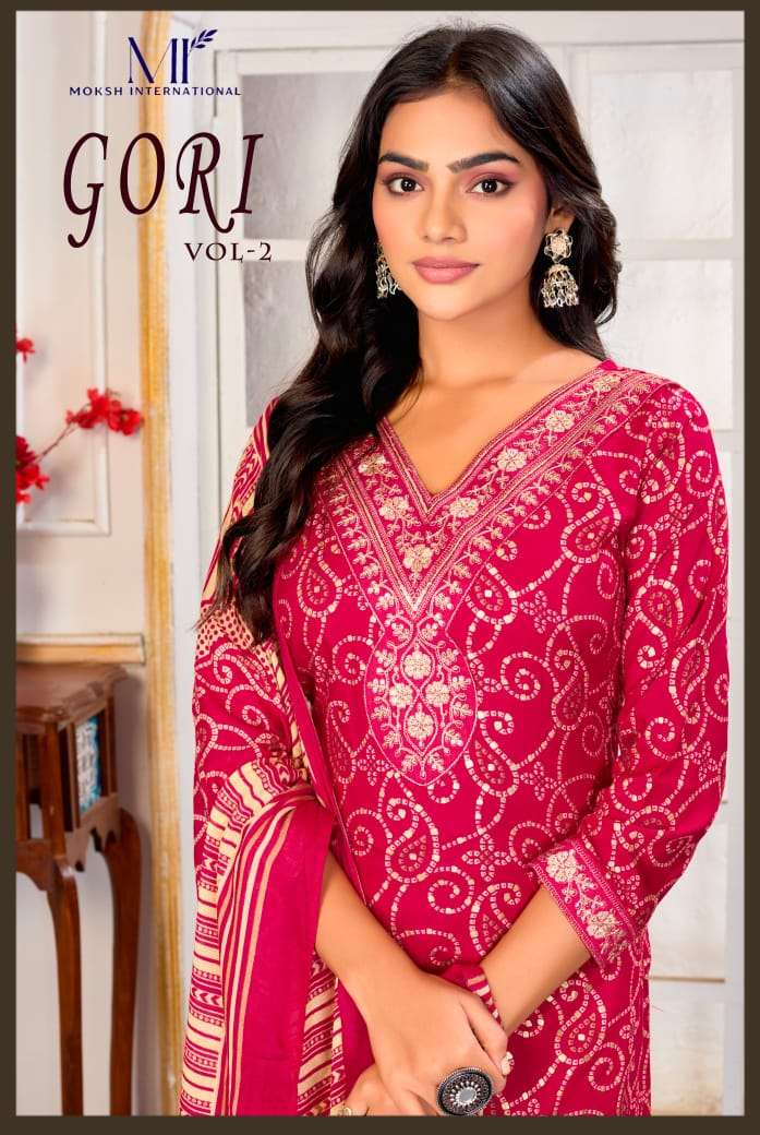 GORI VOL 3 by MOKSH INTERNATIONAL kurti collection manufacturers surat 