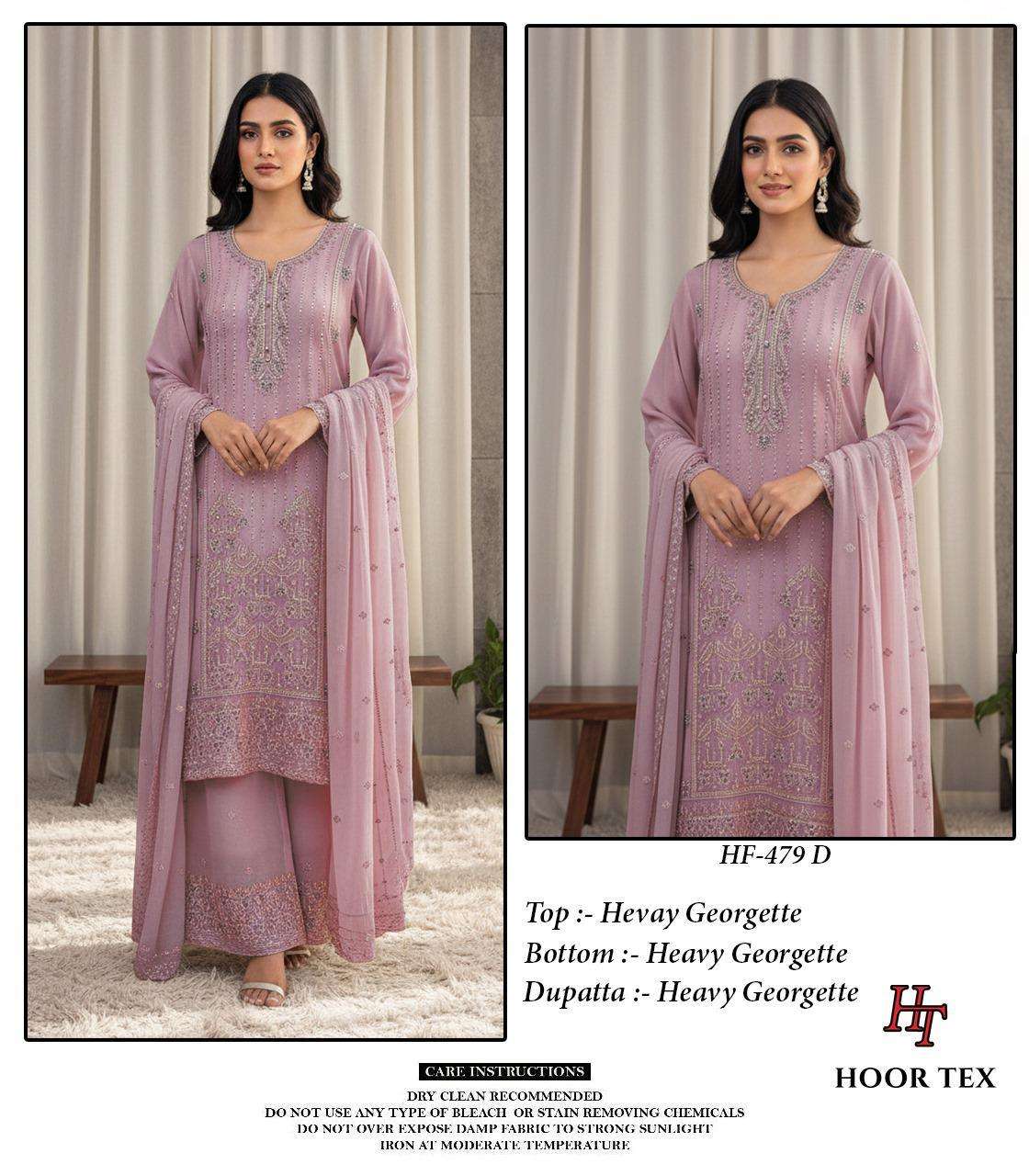 HF 479 A To D by Hoor Tex Suit collection manufacturers surat 