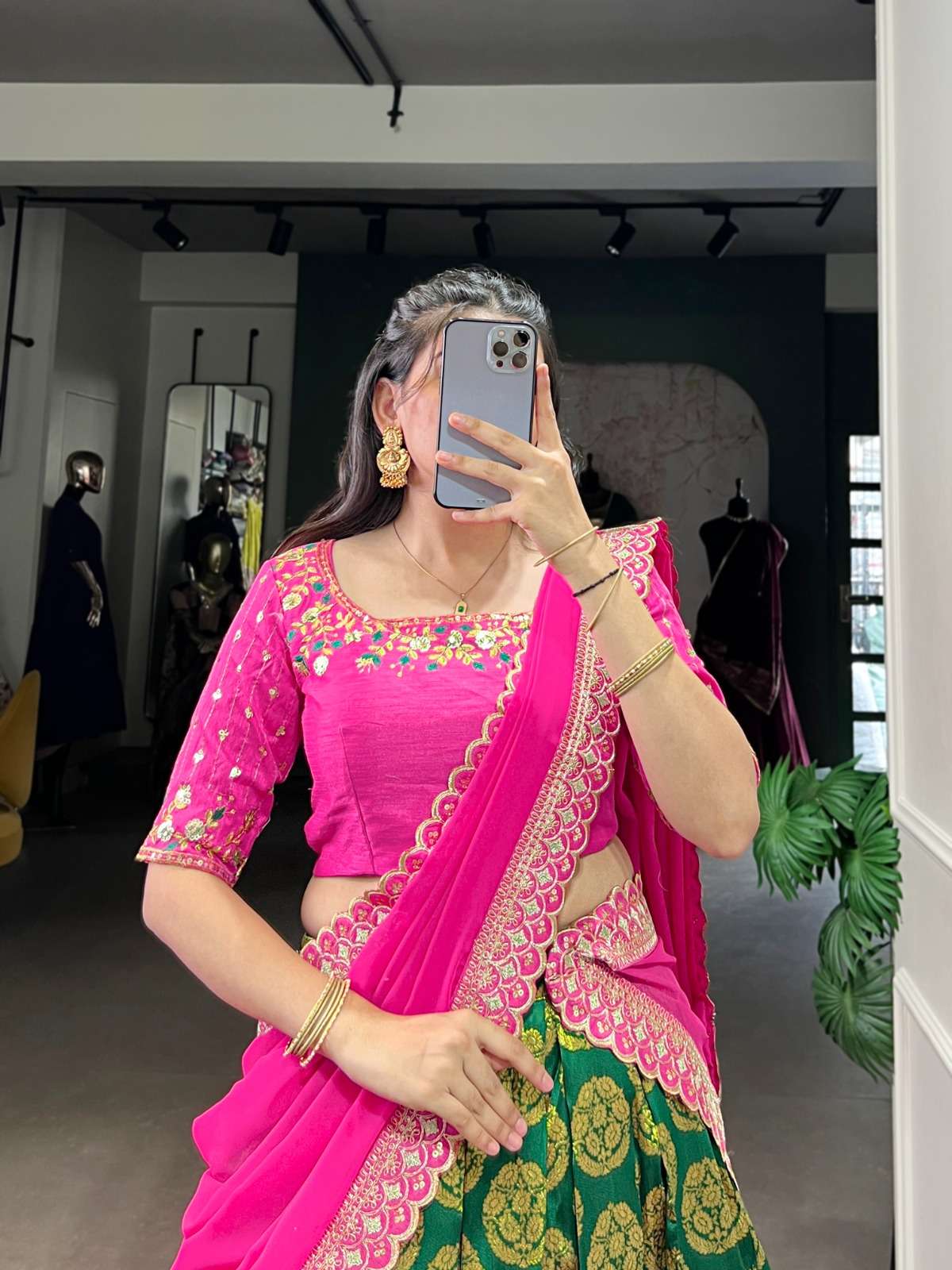 Jacquard Silk Lehenga Collection manufacturer surat 