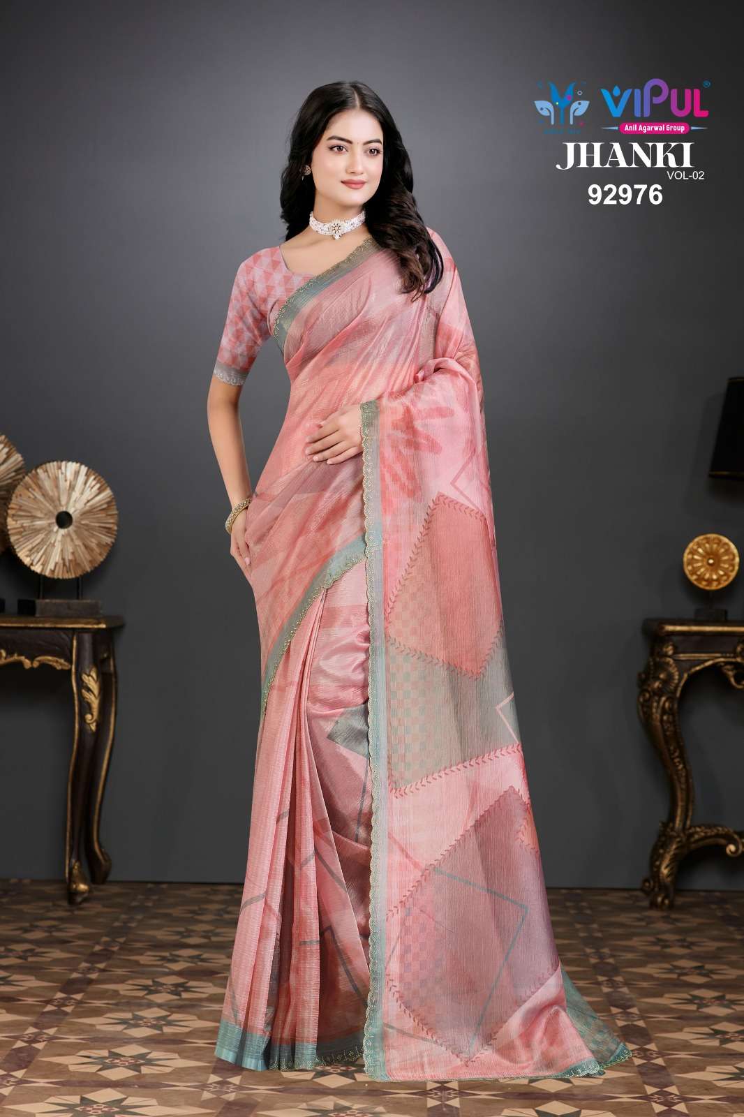 jhanki vol 02 by Vipul saree Collection manufacturers surat 