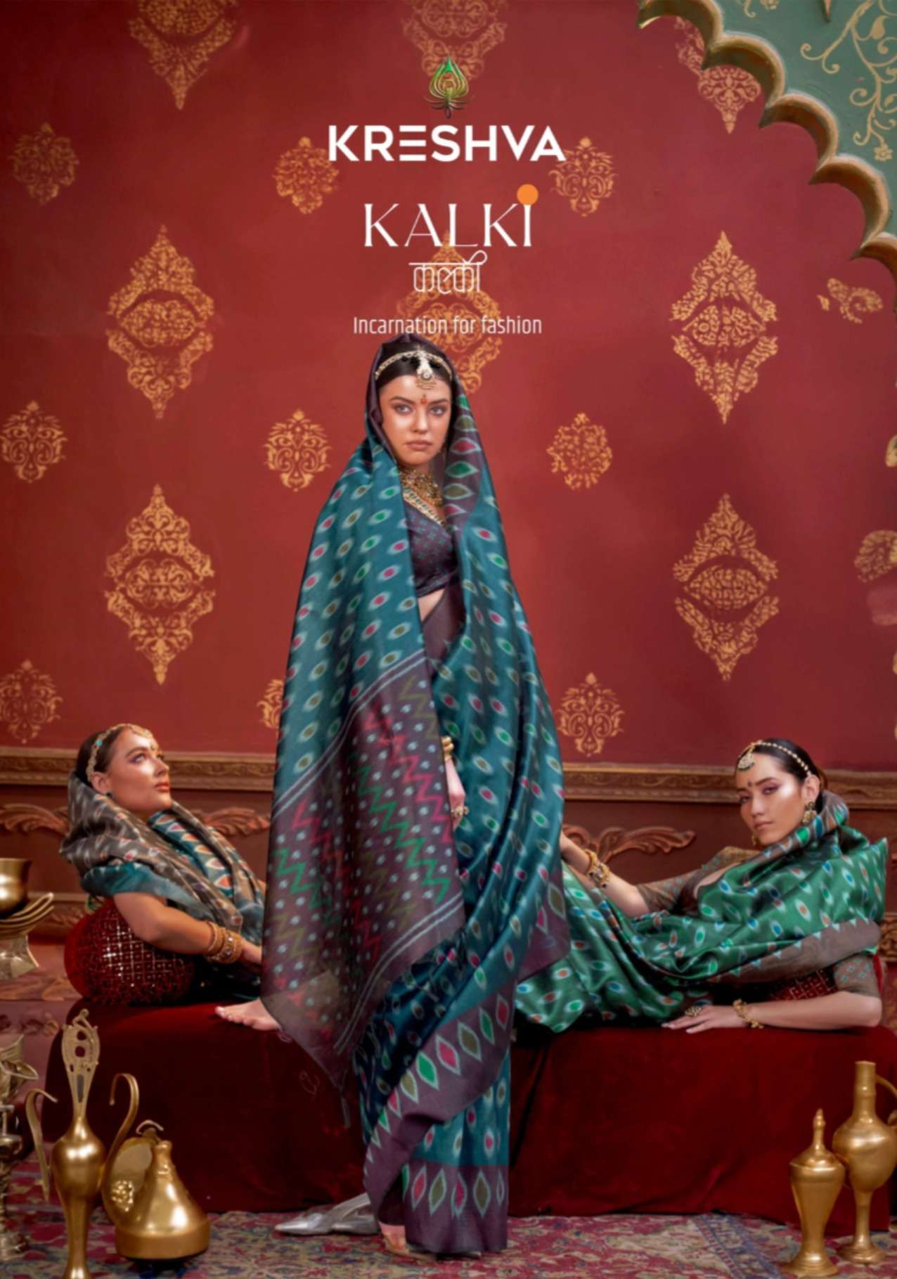 Kalki Series 4494 To 4505 By Kreshva saree Collection manufacturer surat 