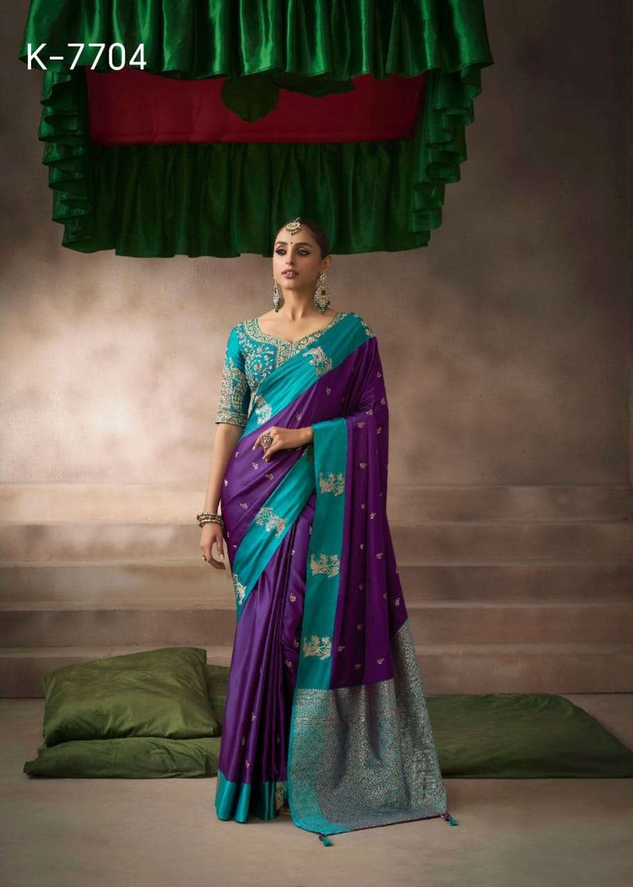 Kalki Silk vol 2 by Kira saree Collection manufacturer surat 