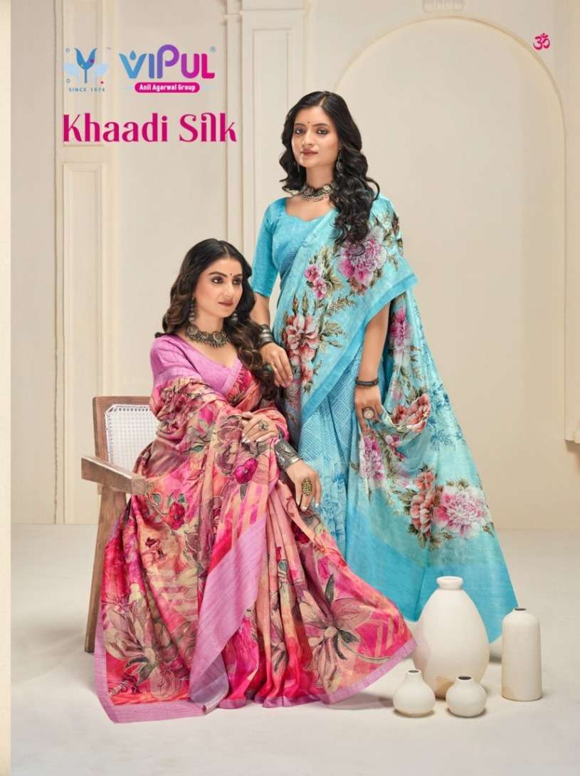 Khaadi silk by VIPUL SAREE Collection manufacturers surat 