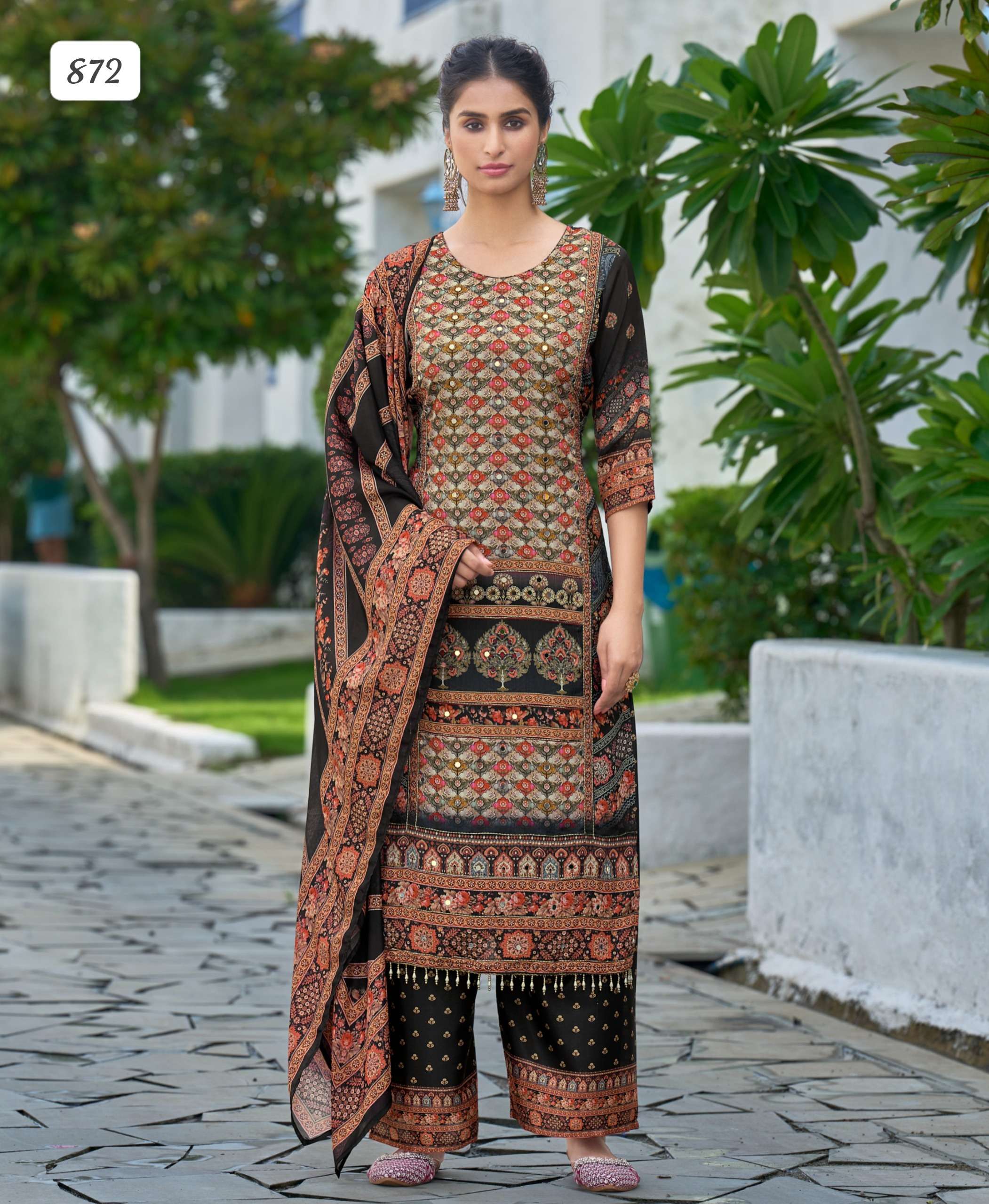 Kurta With Palazzo Dupatta Collection manufacturers surat 