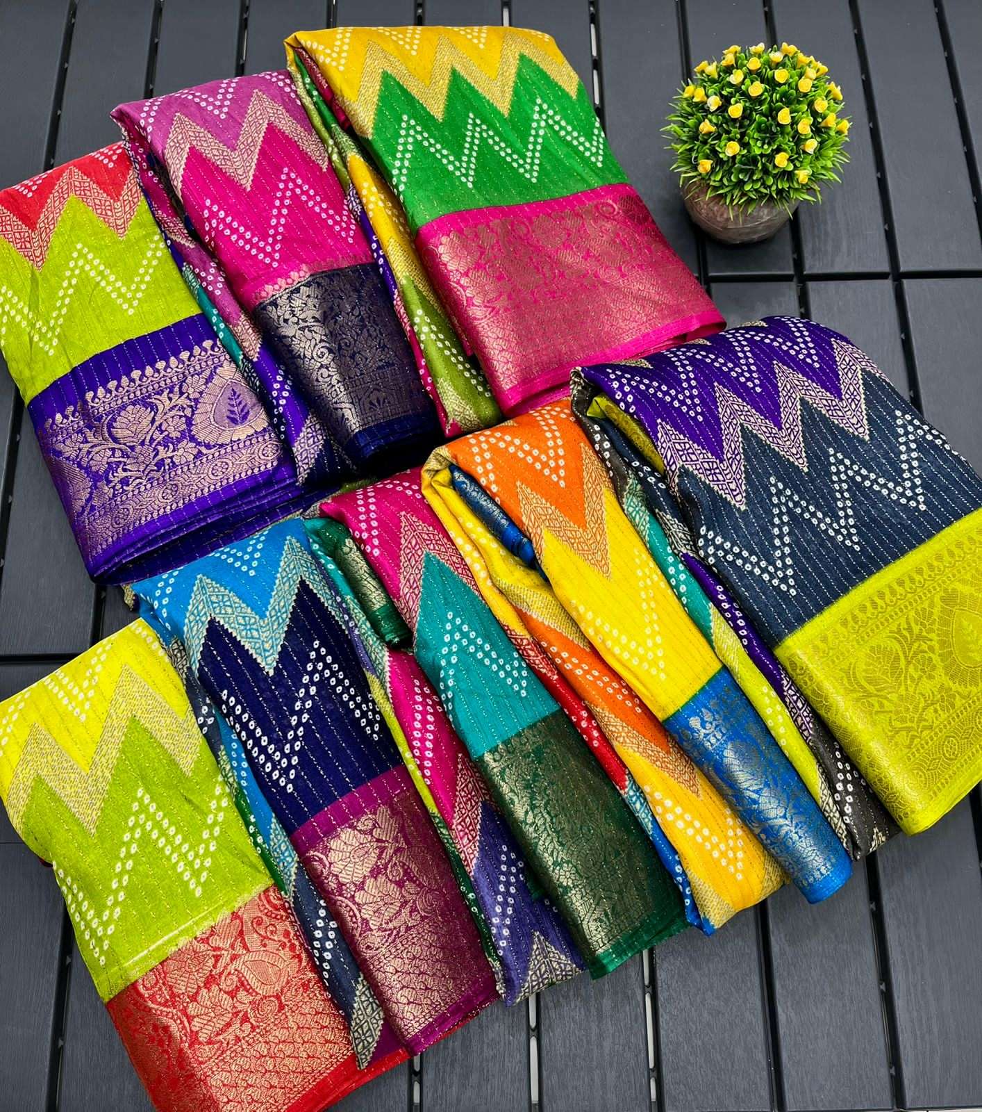 Leheriya Gold – Heavy Marsh Mellow Zari Elegance