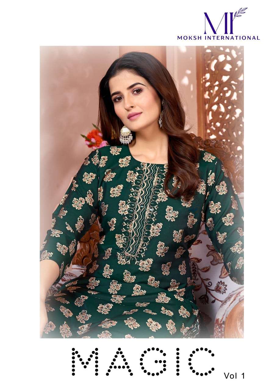 Magic Vol 1 by Moksh International kurti collection manufacturers surat 