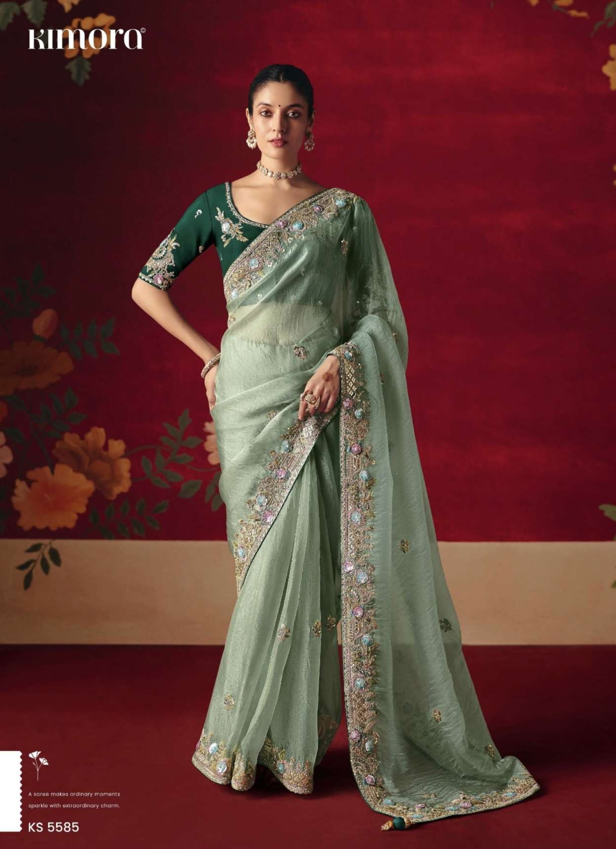 Naari 1 Series 5581 to 5591 By kimora saree Collection manufacturer surat 