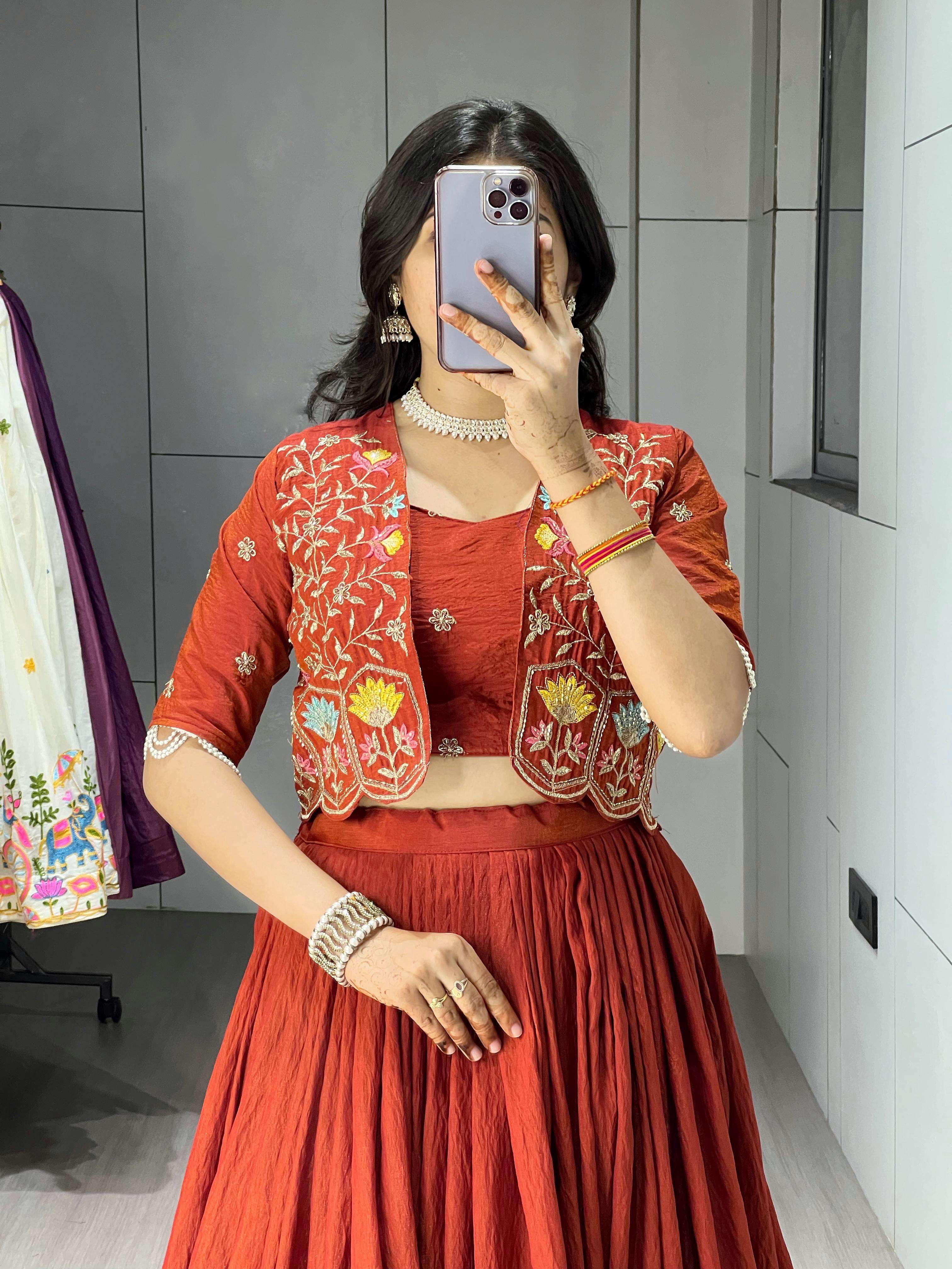 Premium Embroidered  jacket Lehenga Set collection manufacturers surat 