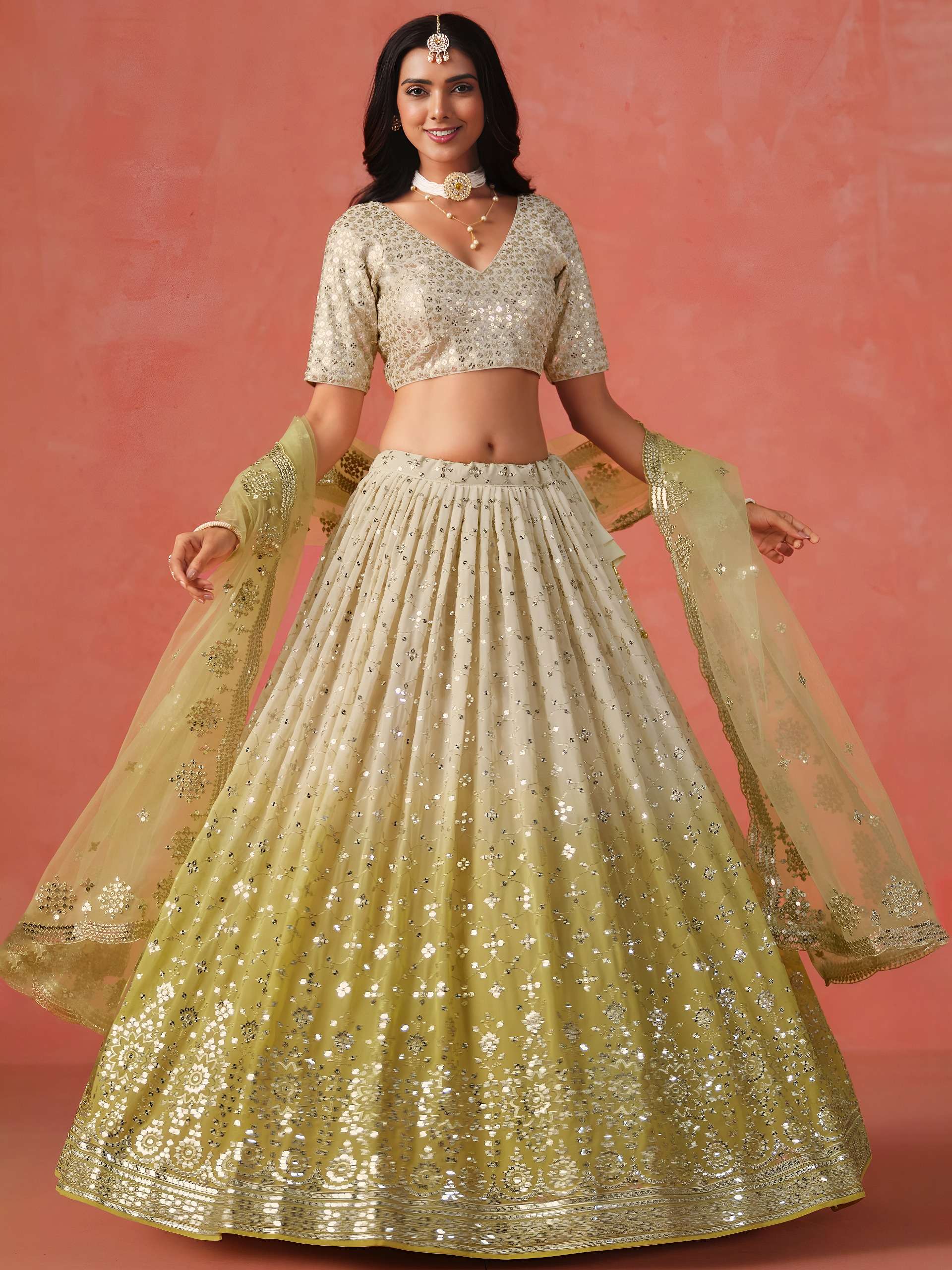 Product Code 7086 Lehenga choli collection manufacturers surat 