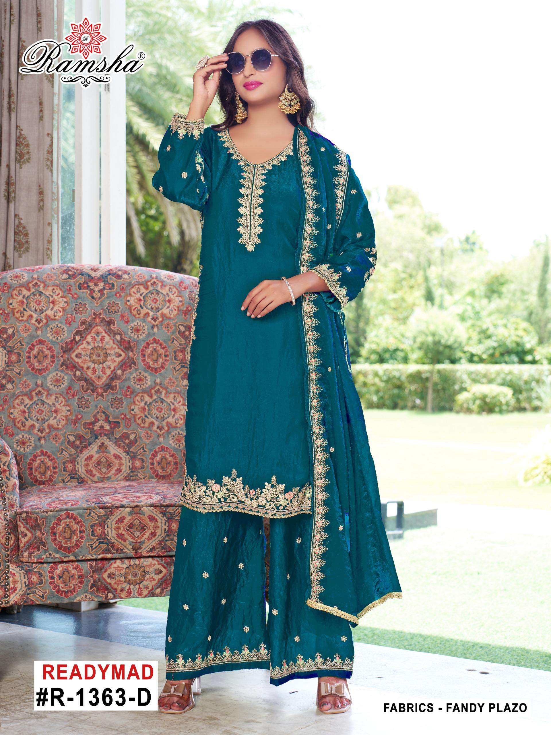 R 1363 nx by  RAMSHA Suit collection manufacturers surat 