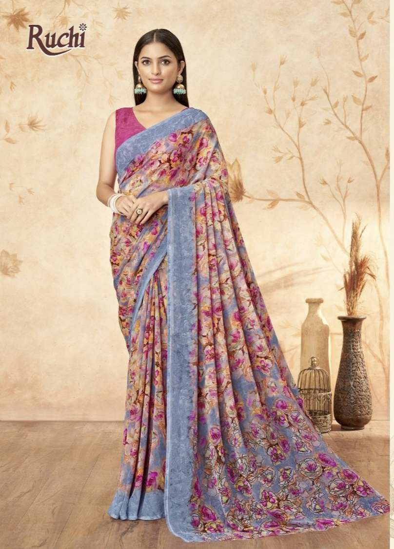 RAGAA GEORGETTE VOL 15 SERIES 38001A TO 38003D By RUCHI saree Collection manufacturer surat 