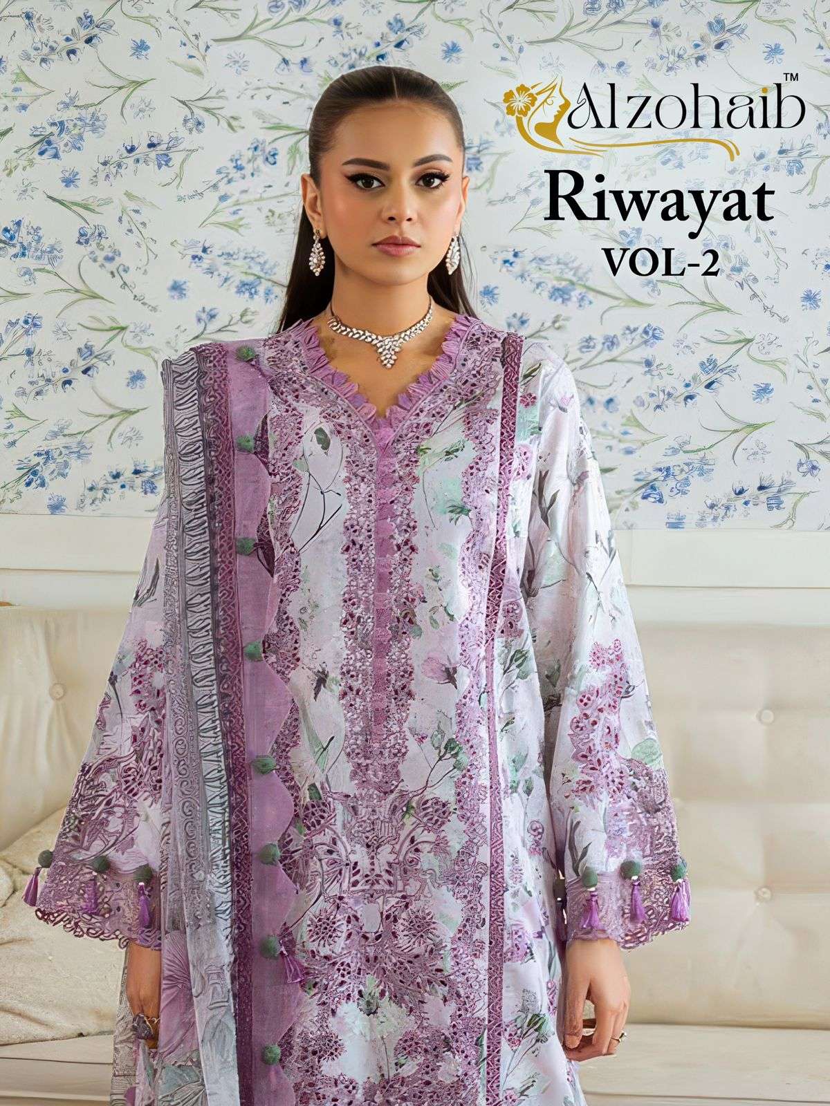 RIWAYAT vol 2 D No AZ 1398 1400 1404 1405 1407 By ALZOHAIB suit collection manufacturers surat 