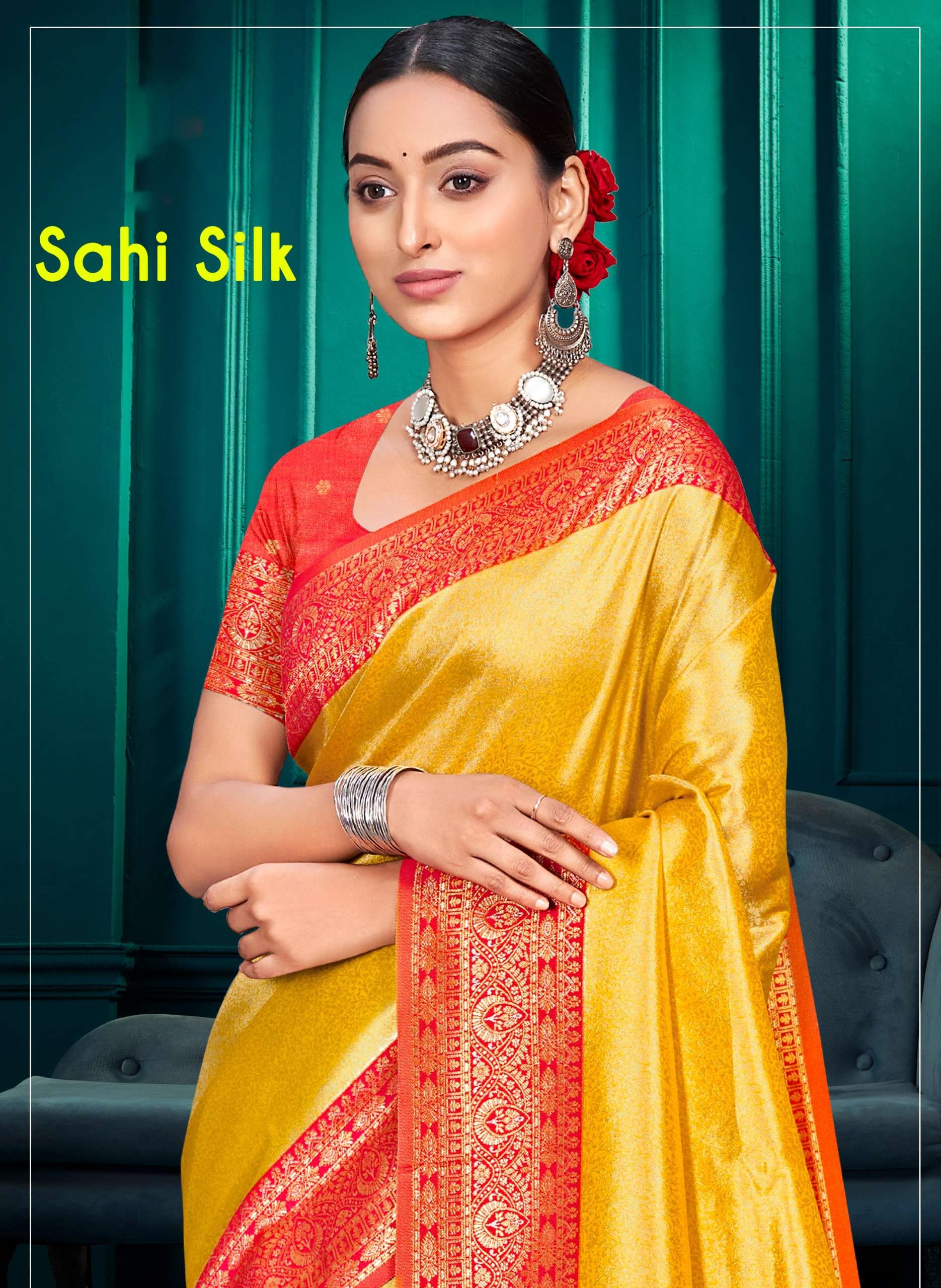 Sahi Silk 1 Series 1001 TO 1006 By Bunawat saree Collection manufacturer surat 