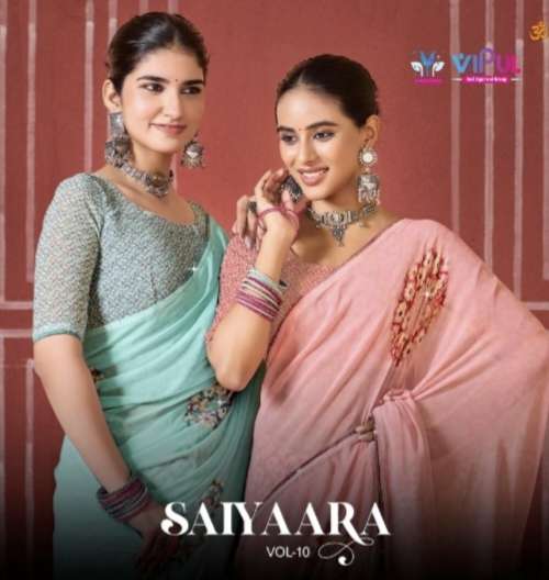 SAIYAARA VOL 10 by VIPUL SAREE collection manufacturers surat 