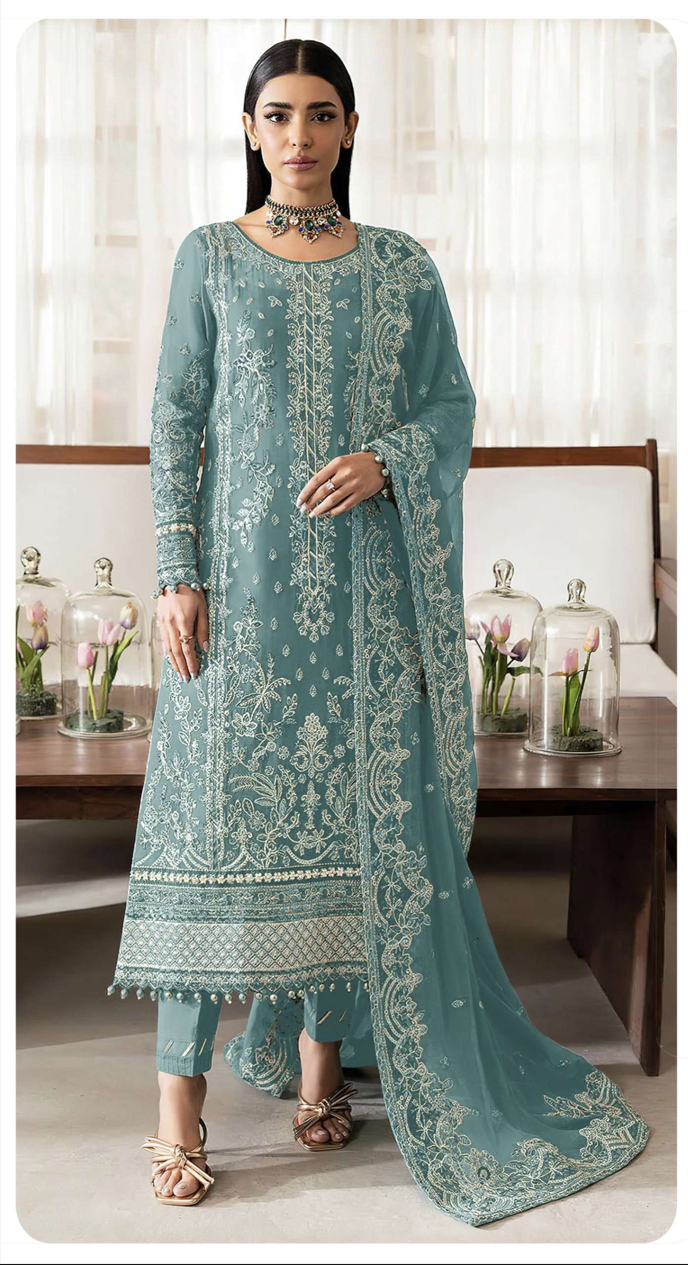 SD 1075 by SAJIDA DESIGNER SUIT collection manufacturers surat