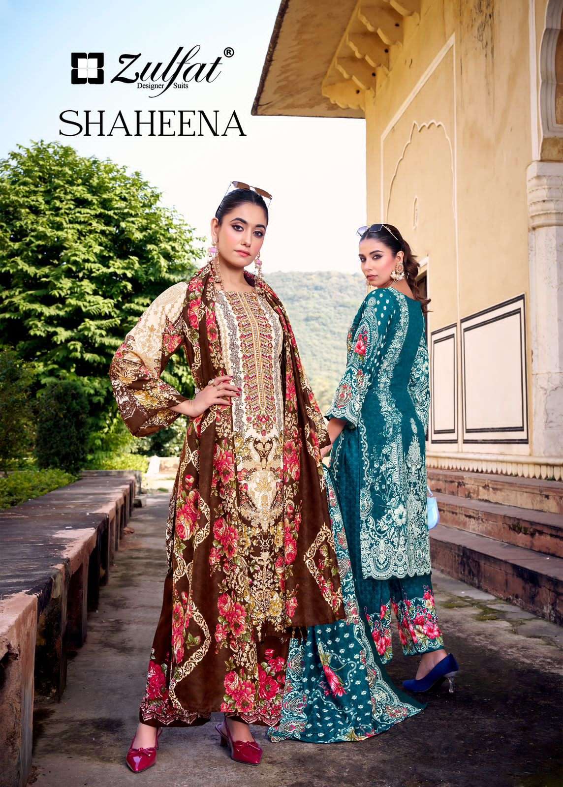 SHAHEENA by Zulfat Designer suit collection manufacturers surat 