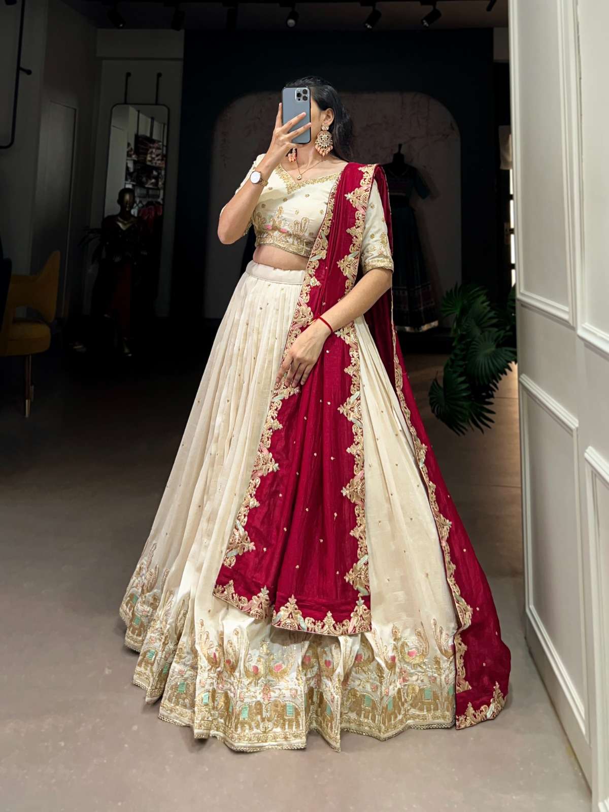 Vichitra Silk  fancy LEHENGA CHOLI collection manufacturers surat 