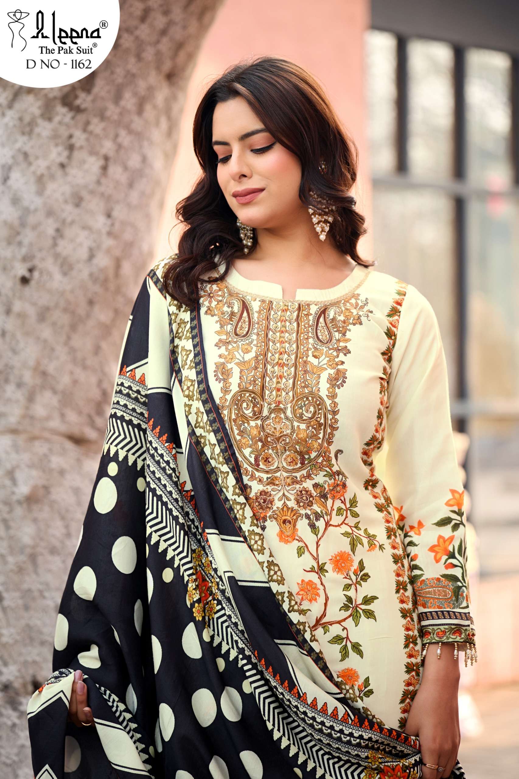 1162 by ALEENA suit collection manufacturers surat 