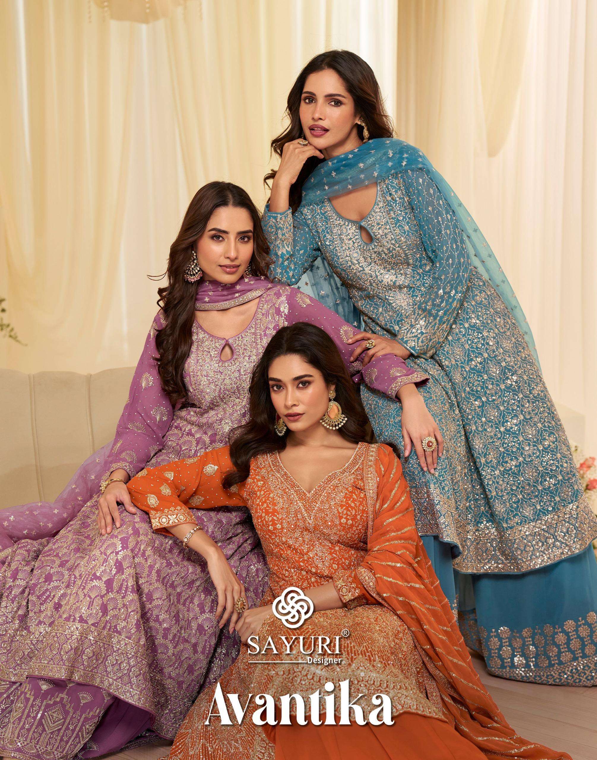 AVANTIKA by SAYURI DESIGNER suit collection manufacturers surat 