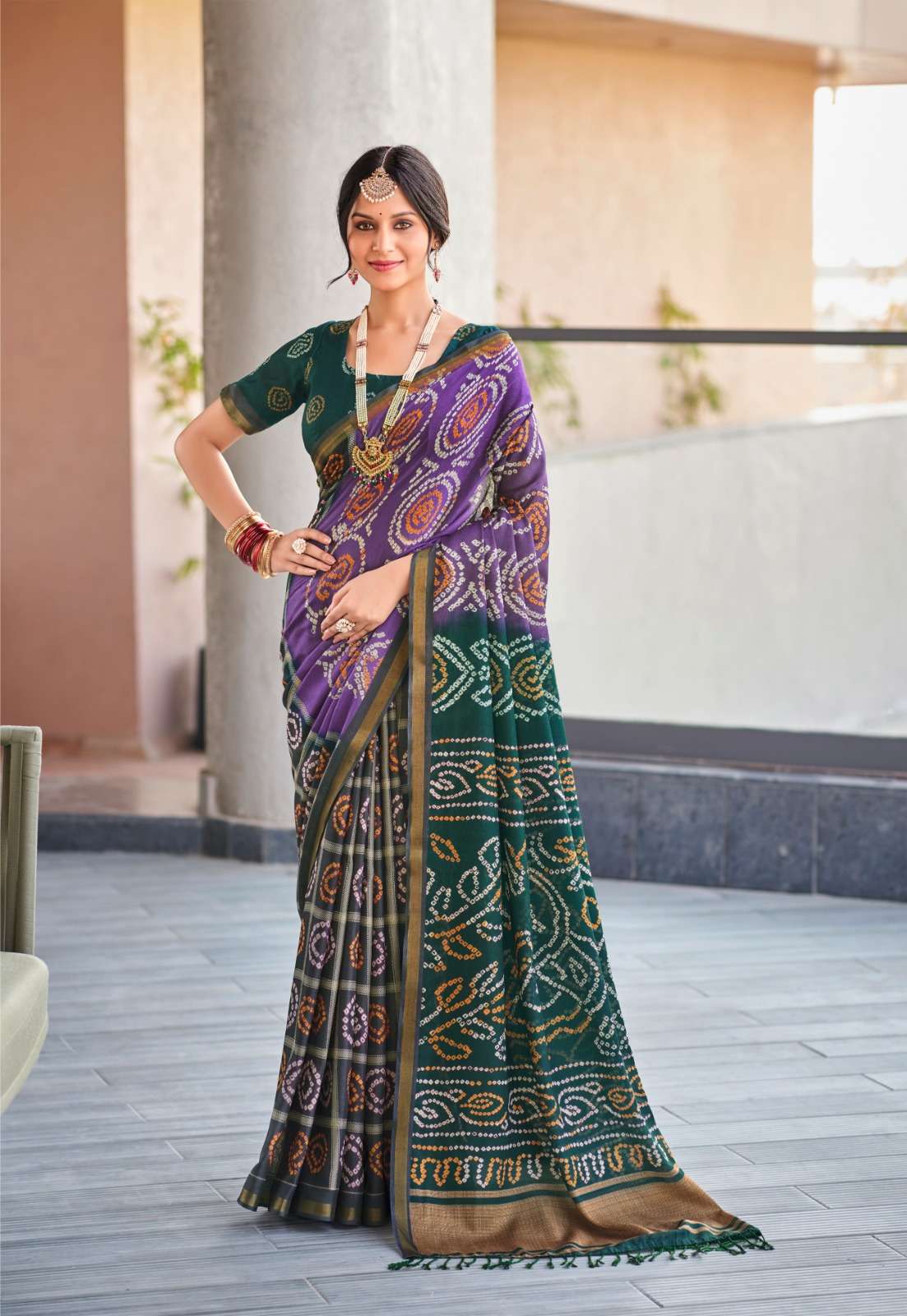Bandhej Prints Soft Cotton Saree – Ready Stock Catalogue