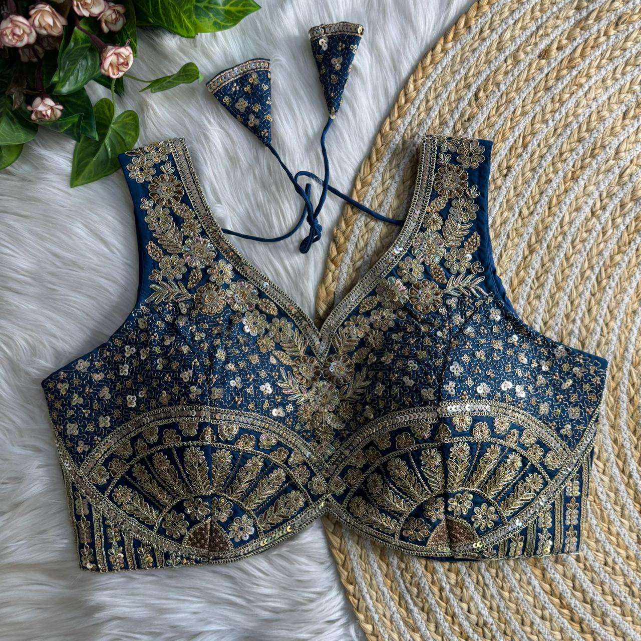 Beautiful Heavy Partywear Blouse collection manufacturers surat 