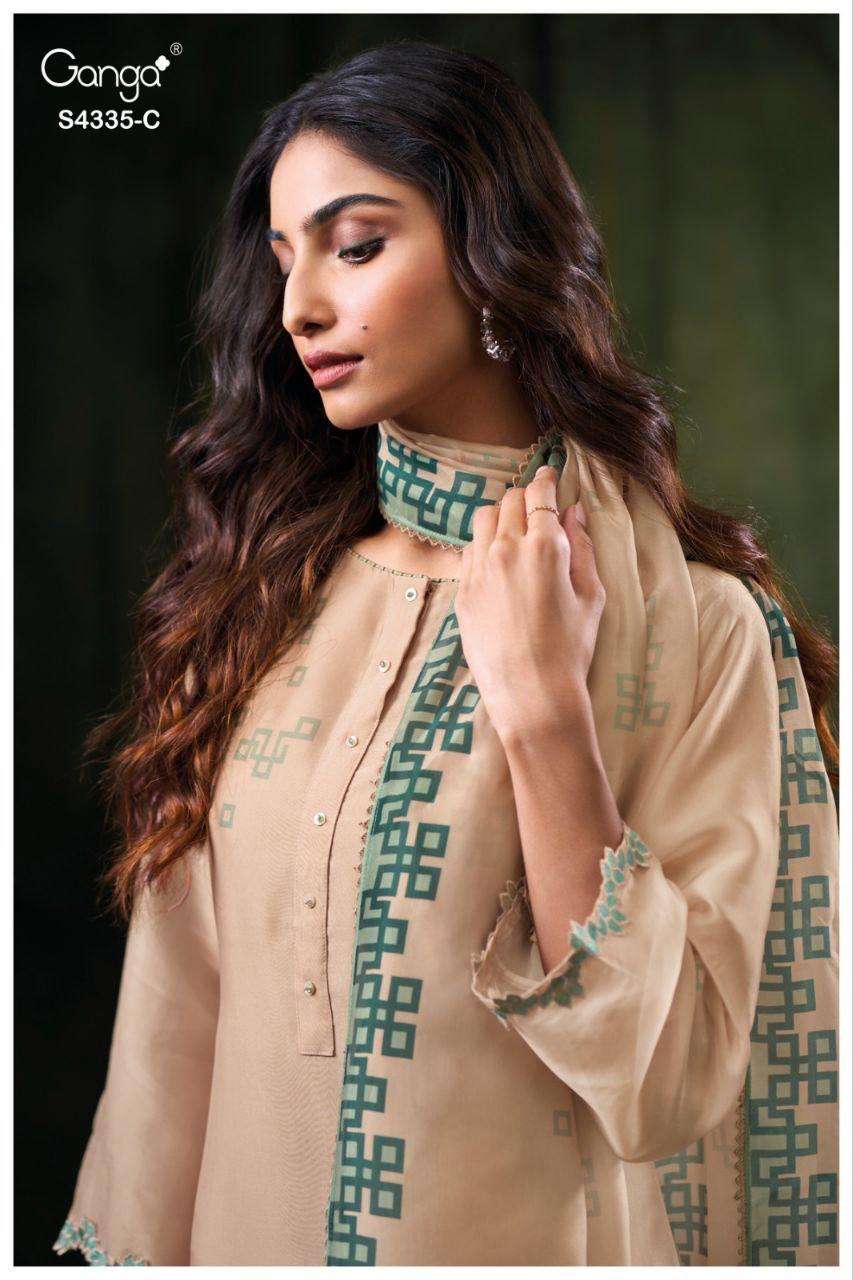 BRAINA 4335 by GANGA Suit collection manufacturers surat 