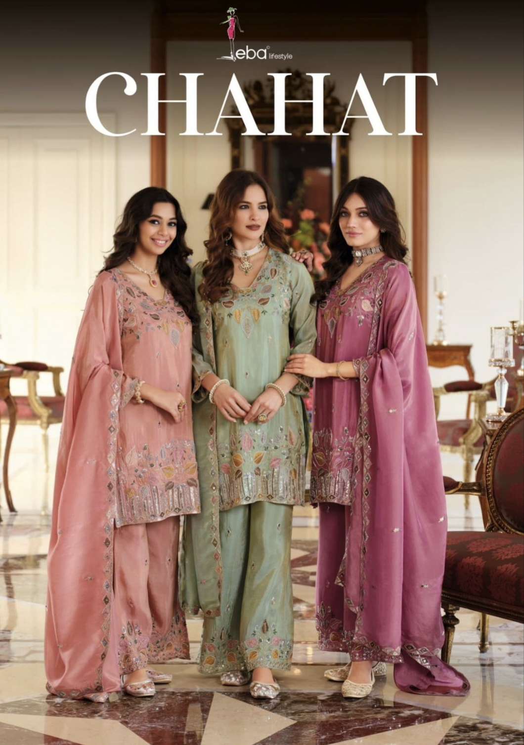 Chahat by EBA LIFESTYLE Suit collection manufacturers surat 