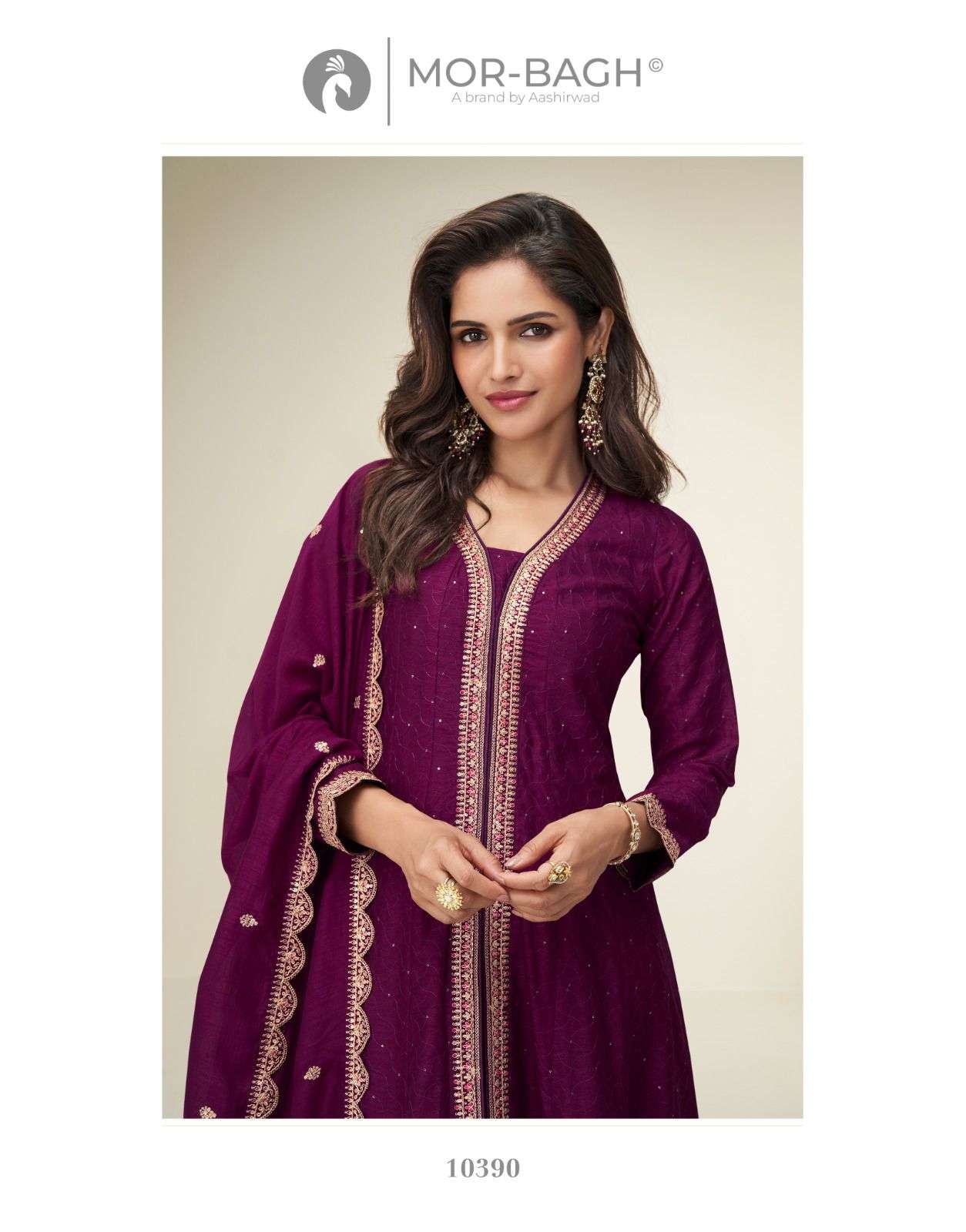 CHARVI 1 by AASHIRWAD CREATION suit collection manufacturers surat 