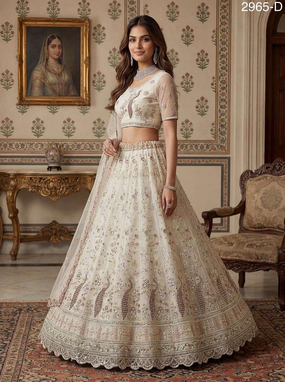 Code 2965 Partywear Lehenga Choli collection manufacturers surat 