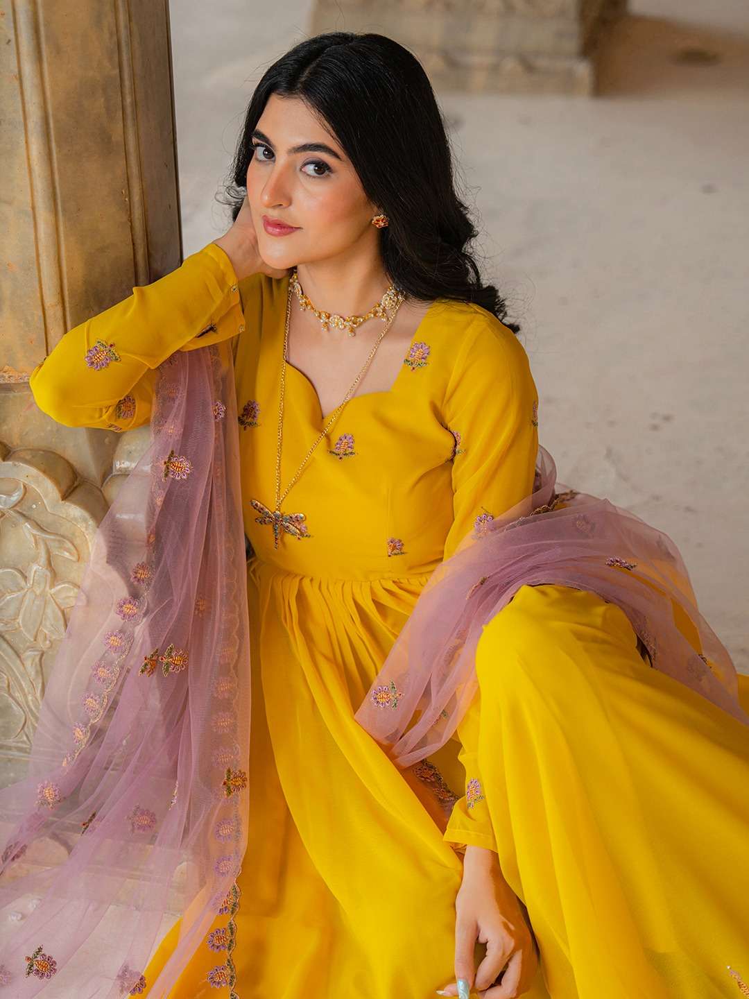 Code DRS141 READYMADE GOWN DUPATTA SET collection manufacturers   surat 