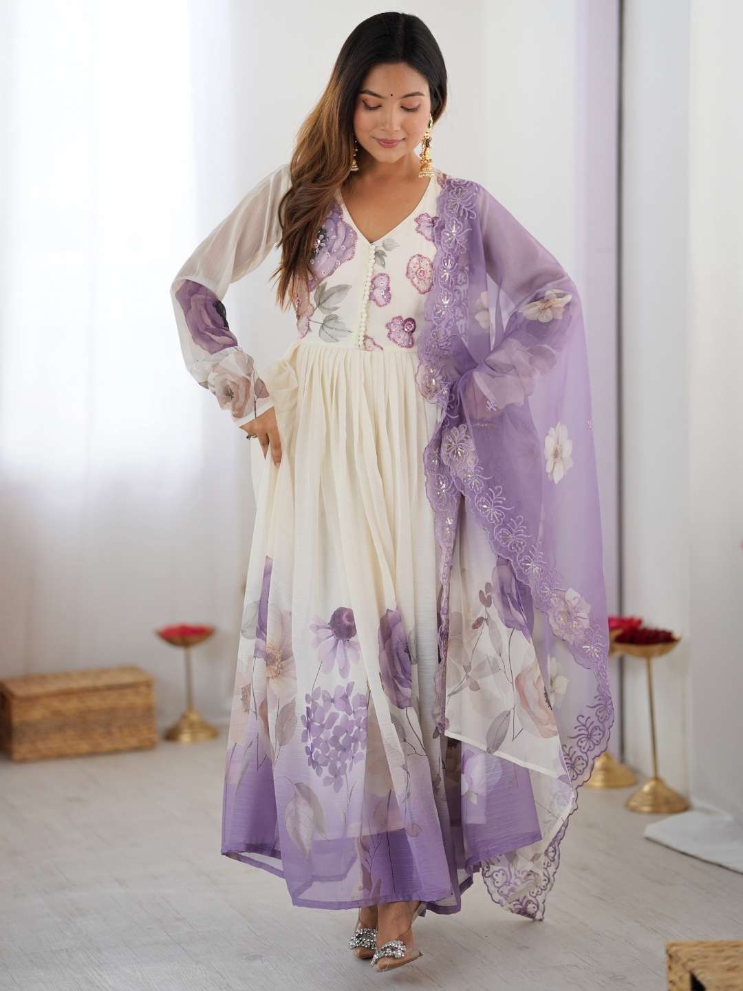 CODE138 ANARKALI kurti collection manufacturers surat 