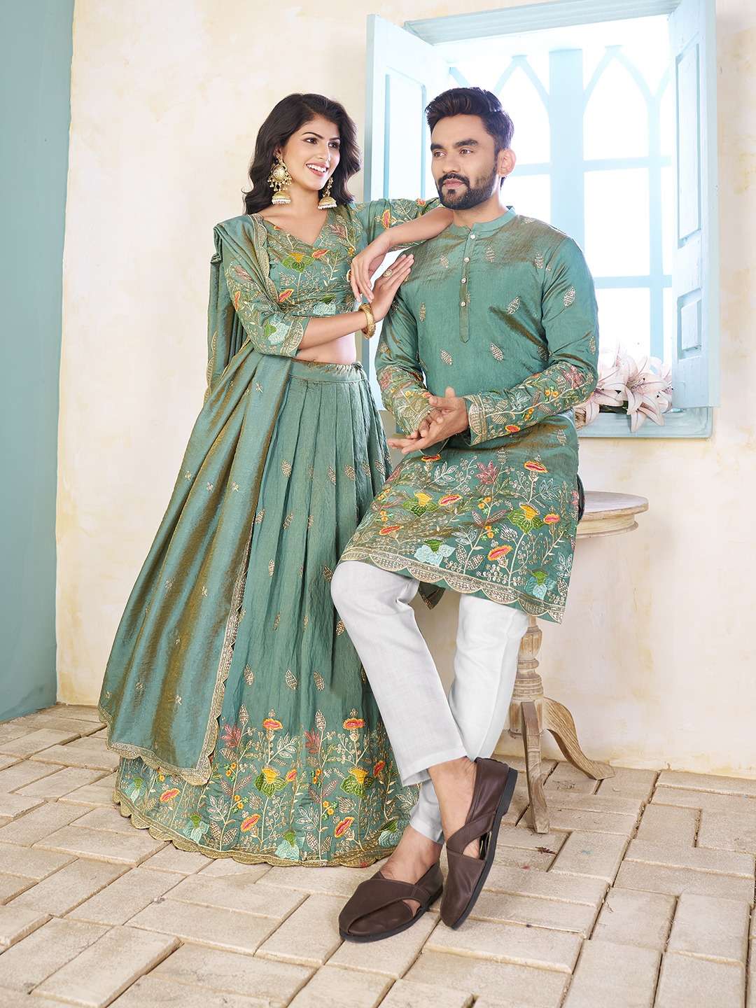 Couple set Lehenga collection manufacturers surat 