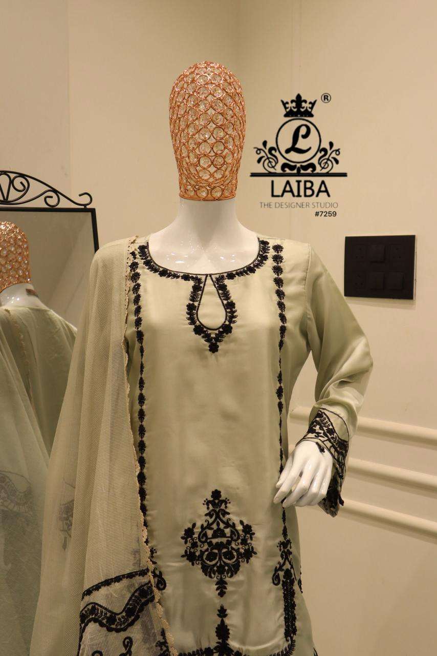 D no 7259 by LAIBA kurti collection manufacturers surat 