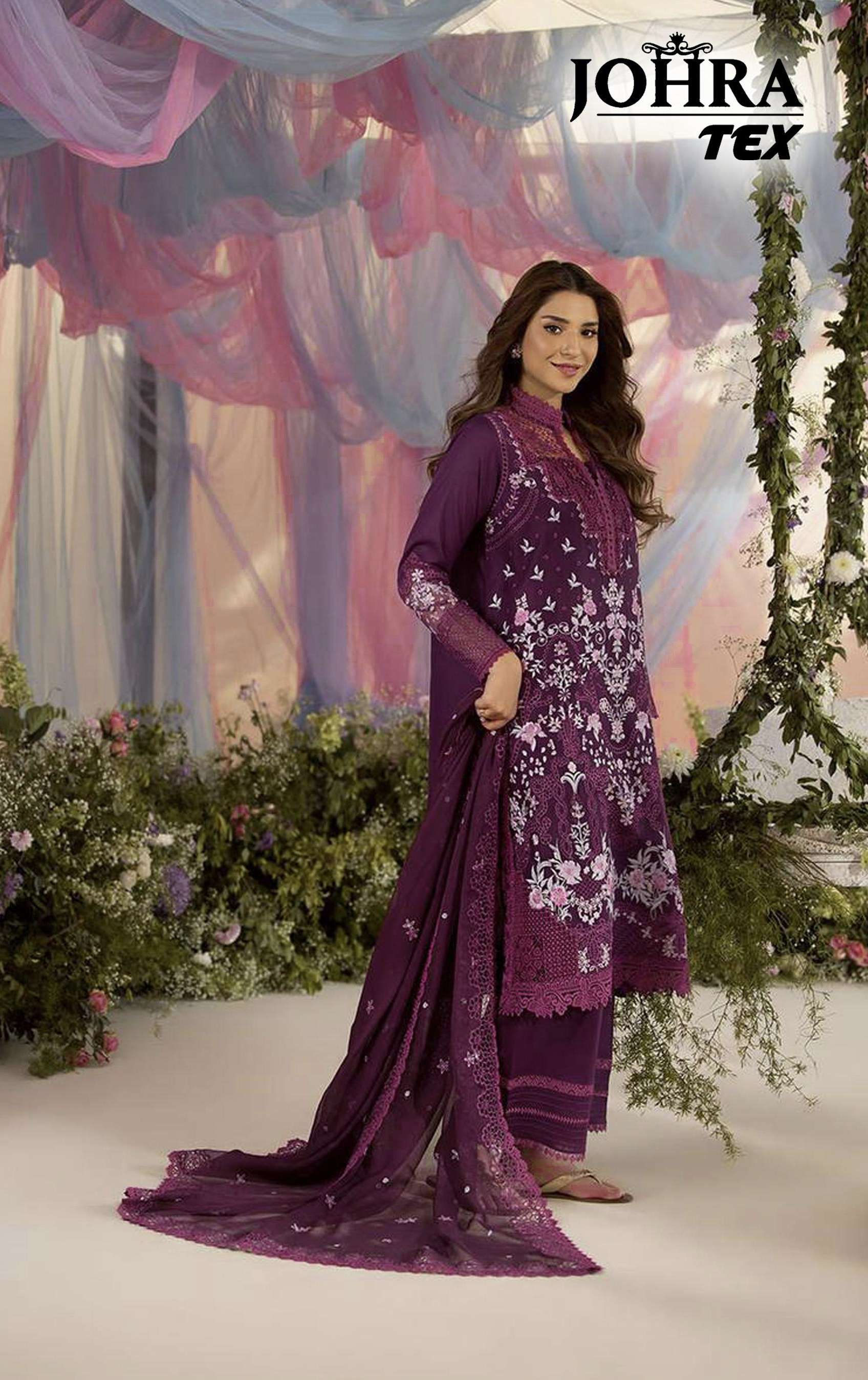 D NO JT 187 by JOHRA TEX suit collection manufacturers surat 