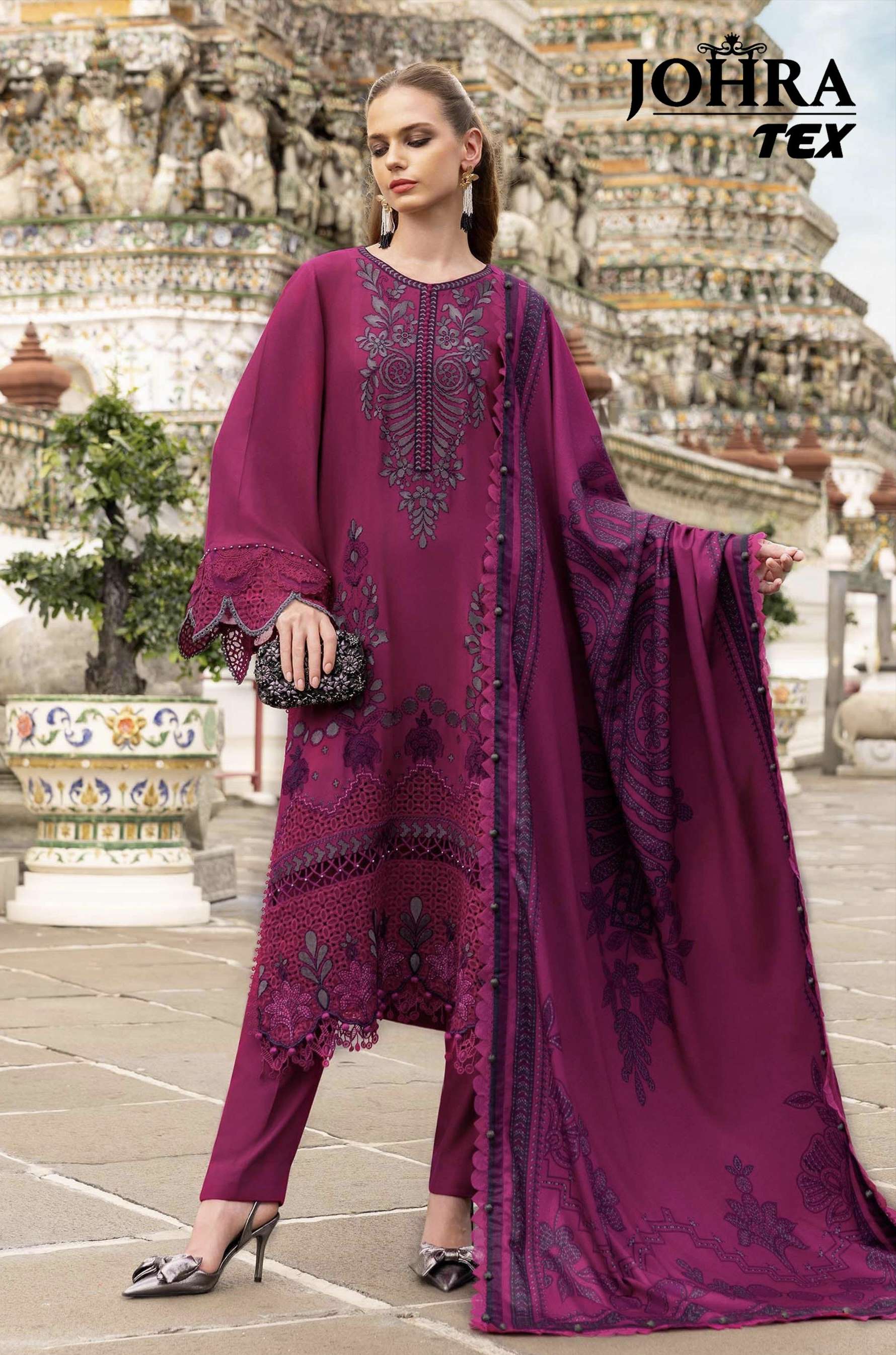 D NO JT 189 by JOHRA TEX suit collection manufacturers surat 