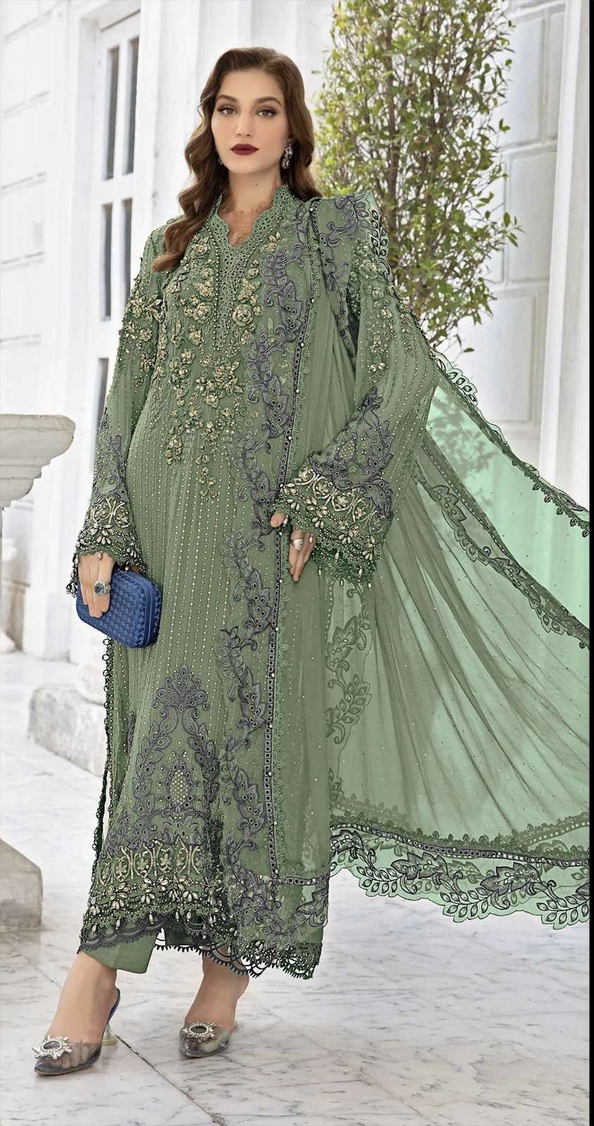 D NO S 575 by SERINE suit collection manufacturers surat 