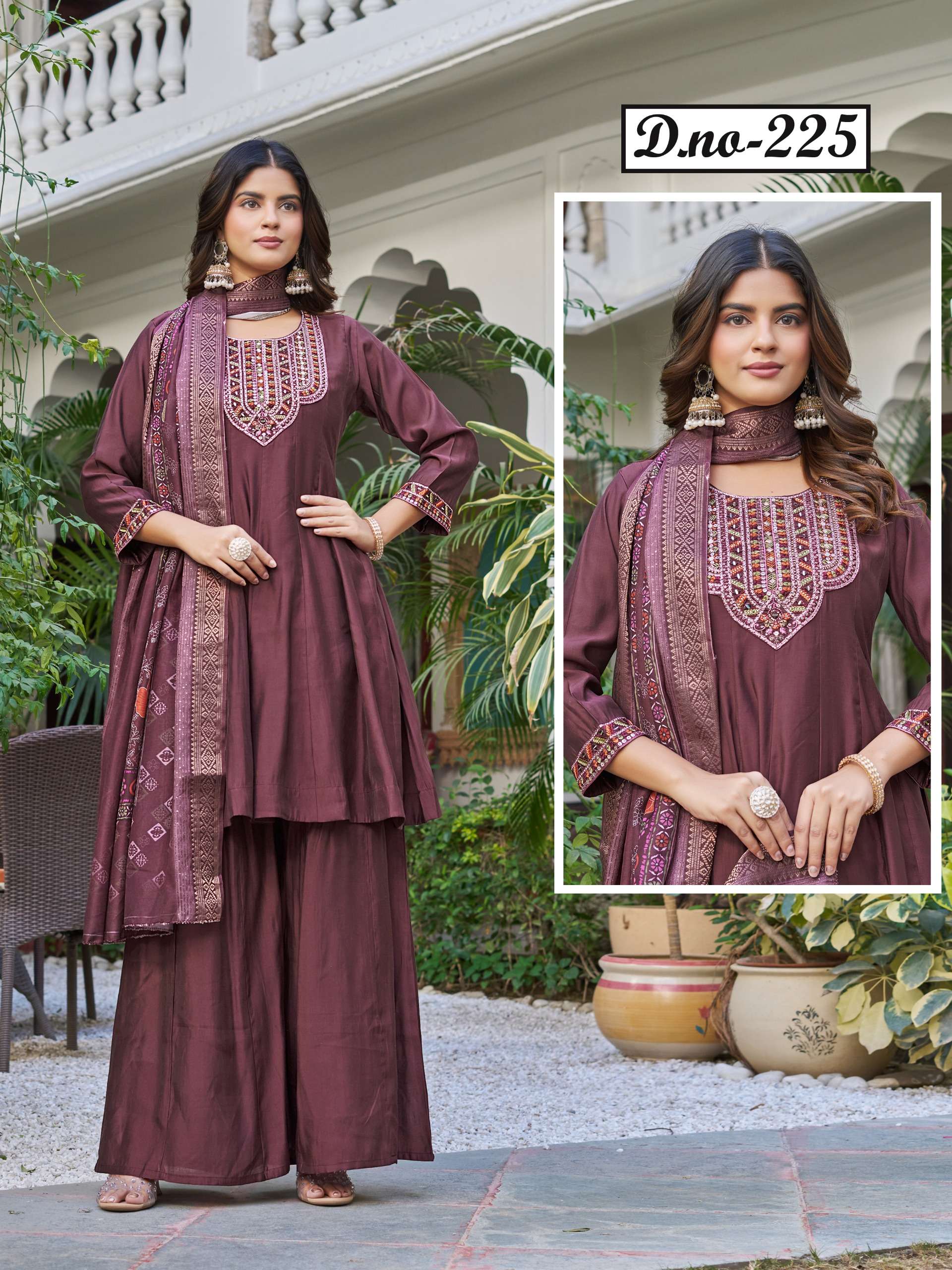 Design No 224 225 kurti collection manufacturers surat 