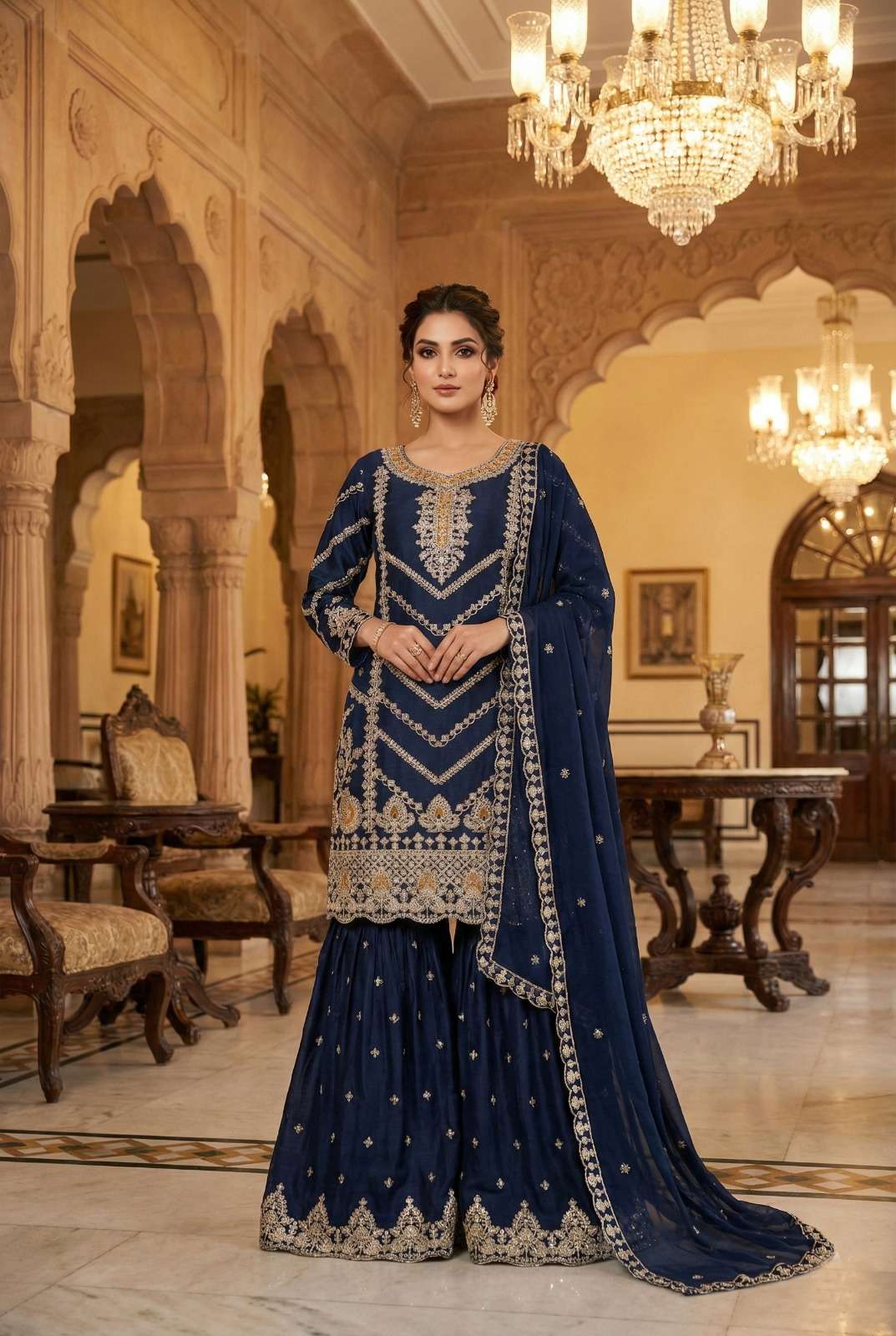 Design no KB 3314 SHARARA COLLECTION Manufacturer surat 