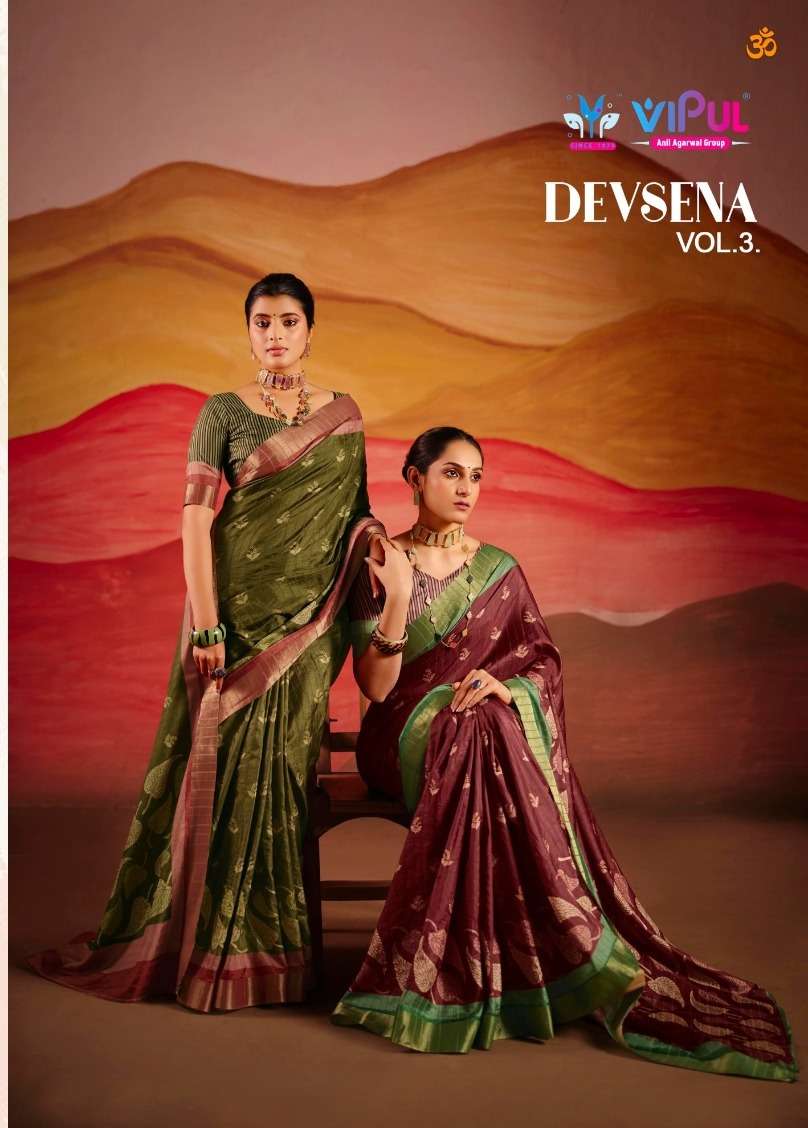 DEVSENA VOL 03 93060A TO 93060F by VIPUL SAREE collection manufacturers surat 