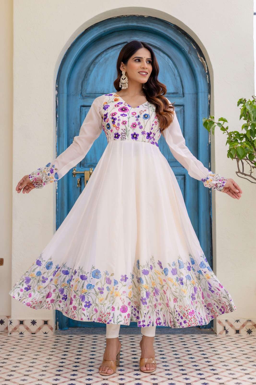 DRS190 ANARKALI SET WITH PANT collection manufacturers surat 