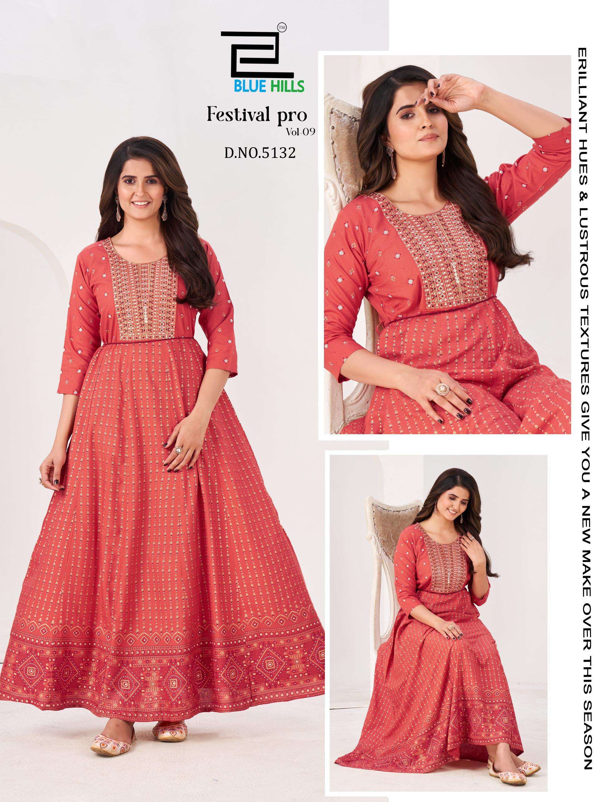 Festival Pro vol 9 gown collection manufacturers surat 