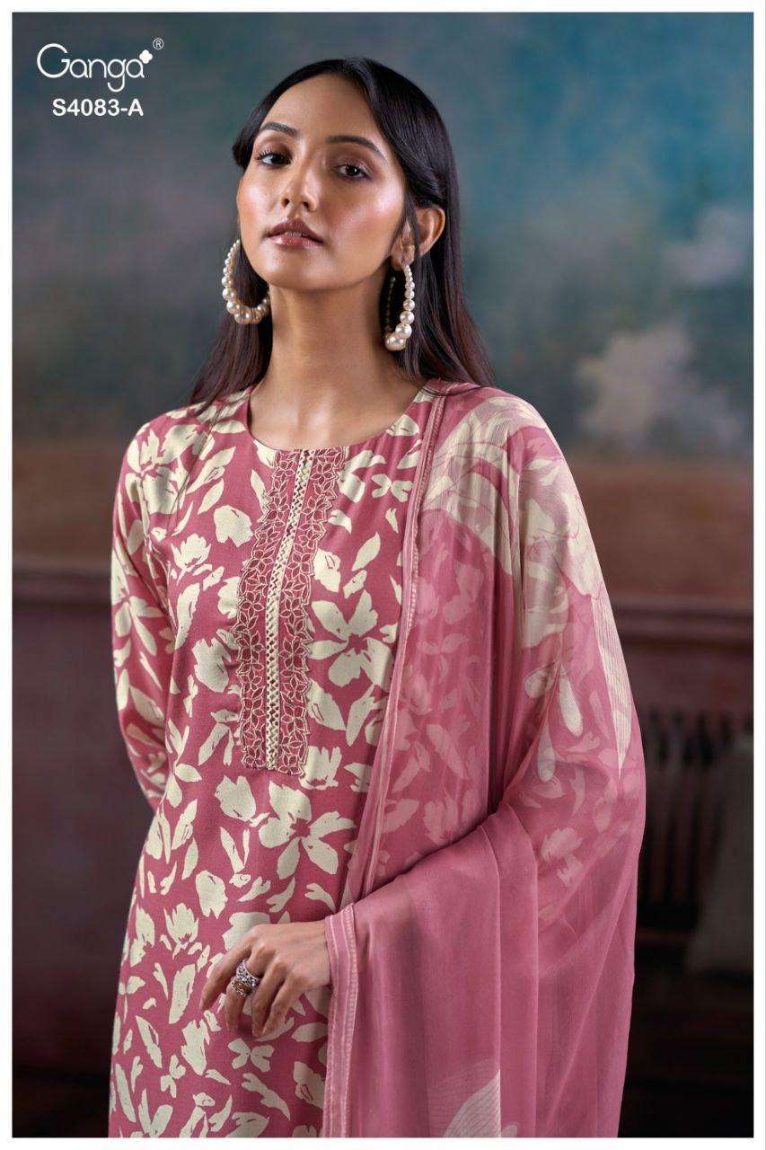 GYNAH 4083 by GANGA Suit collection manufacturers surat 