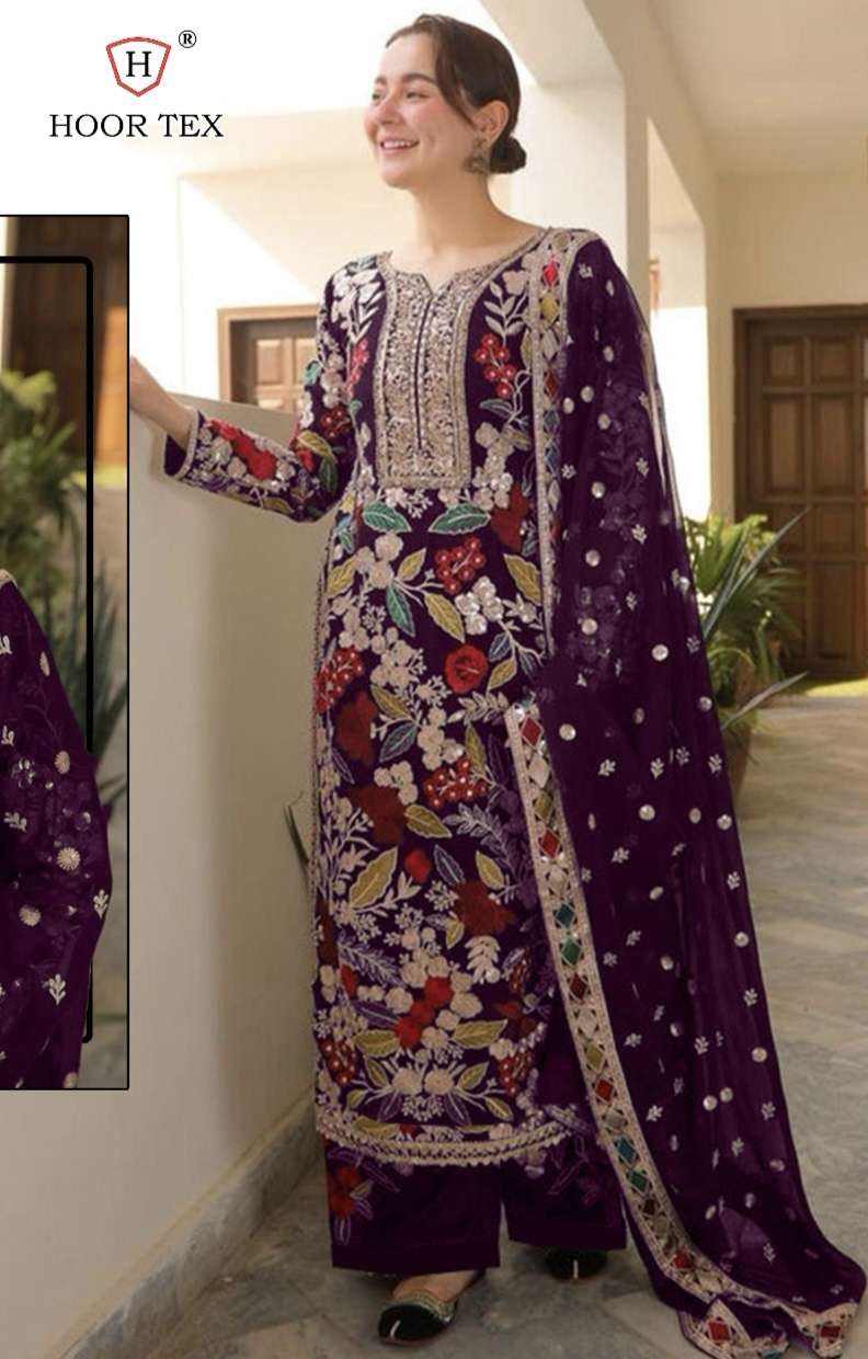 H 343 A To D by Hoor Tex suit collection manufacturers surat 