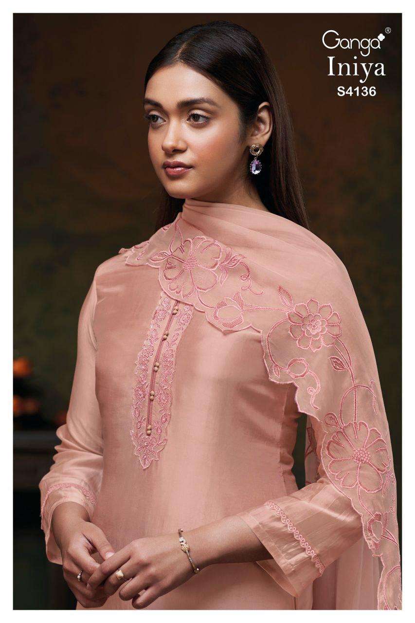 INIYA 4136 by GANGA suit collection manufacturers surat 