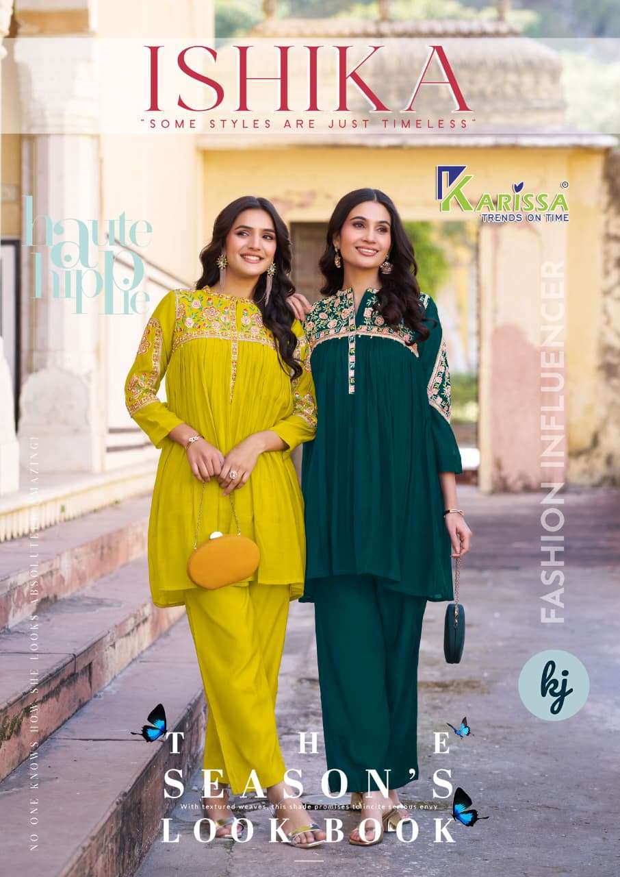 ISHIKA by KARISSA TOP PANT CO ORD SET collection manufacturers surat 