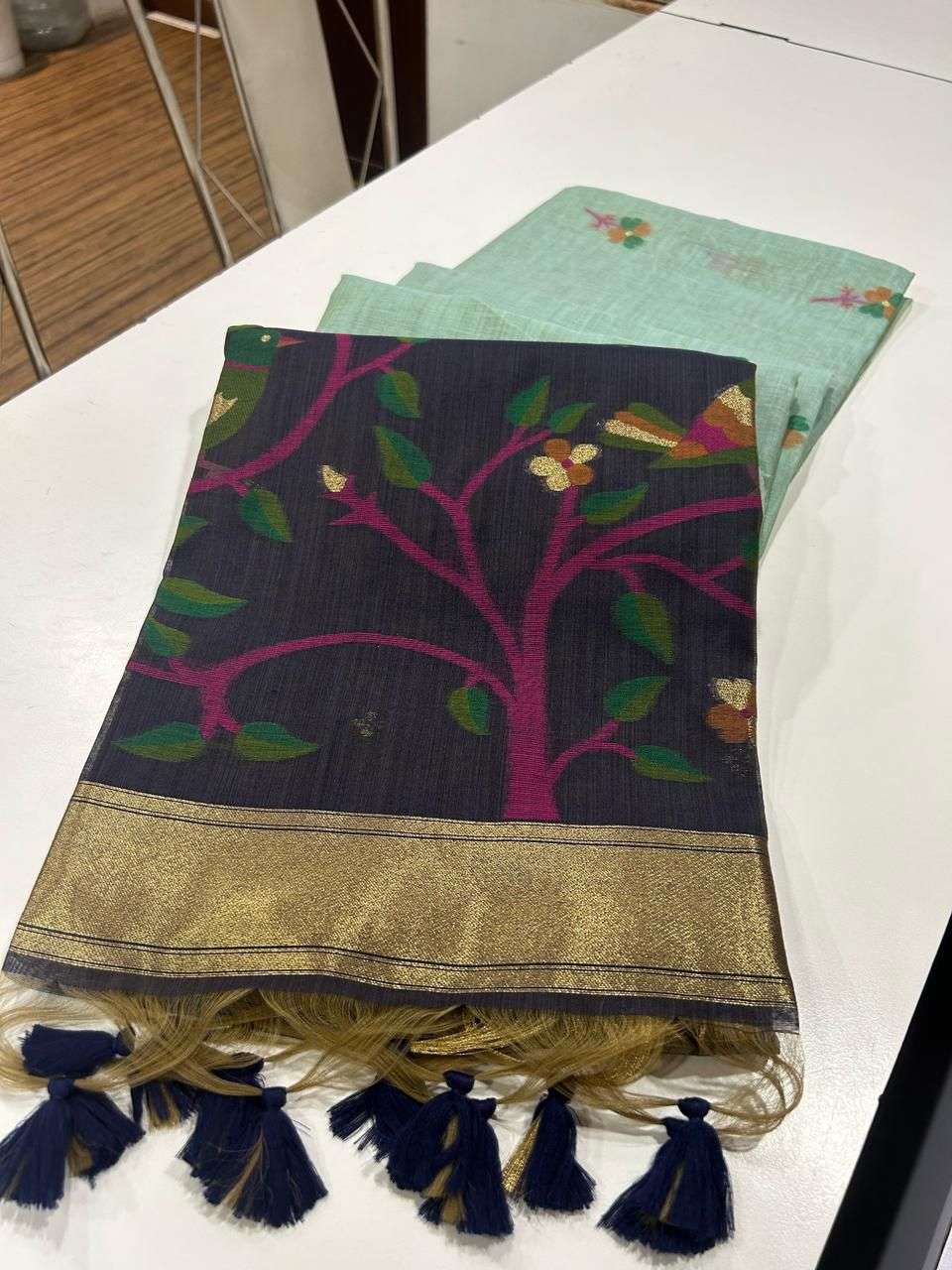 Muga Cotton 418 – Classic Jamdani Elegance