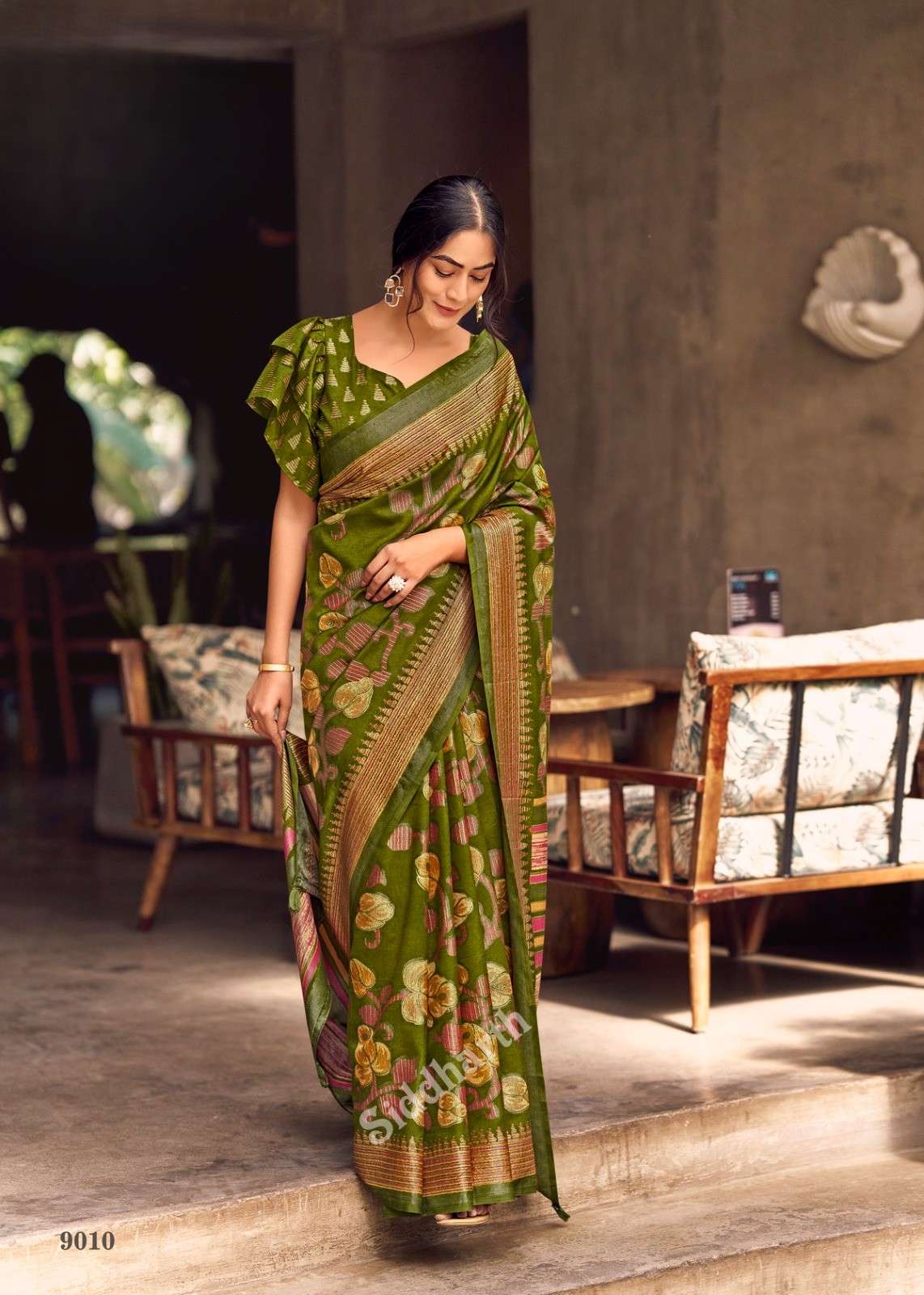 New Arrival: Tasrika Print Cotton Brasso Saree